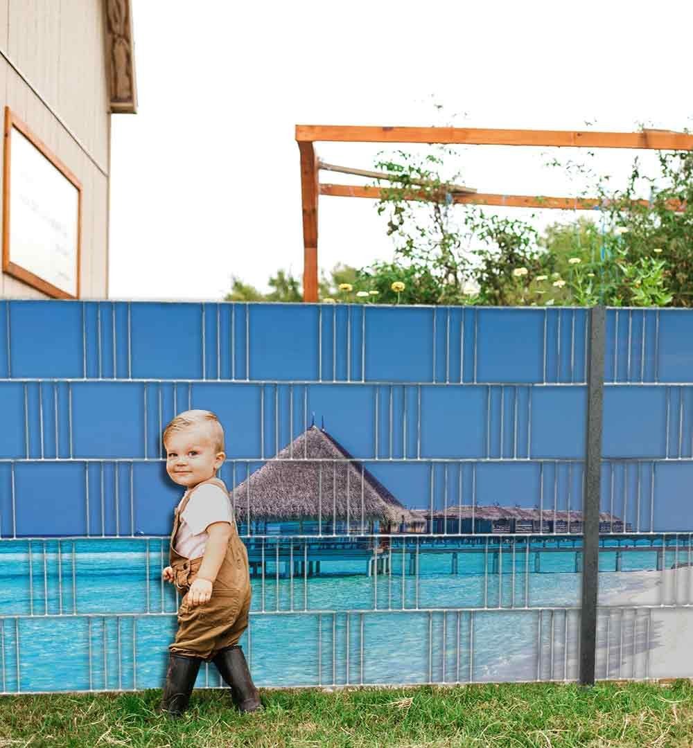 MyMaxxi Sichtschutzstreifen Sichtschutzstreifen Strand Malediven Meer Sichtschutz Garten Zaun, (Strand Malediven Meer)