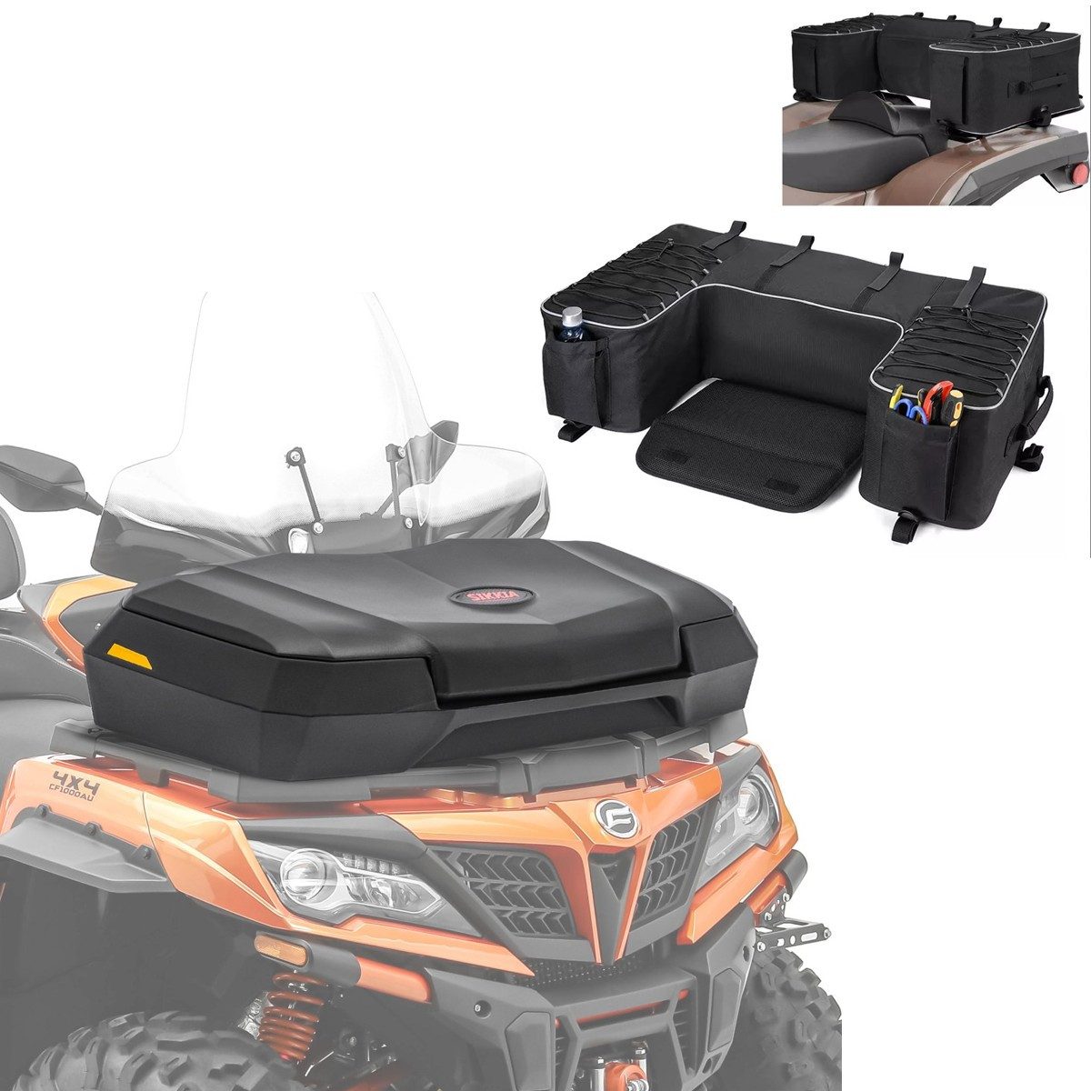 Bagtecs Schraube Set: Quad Topcase ATV Koffer vorne Frontkoffer QF1 66 Liter # mit Quad