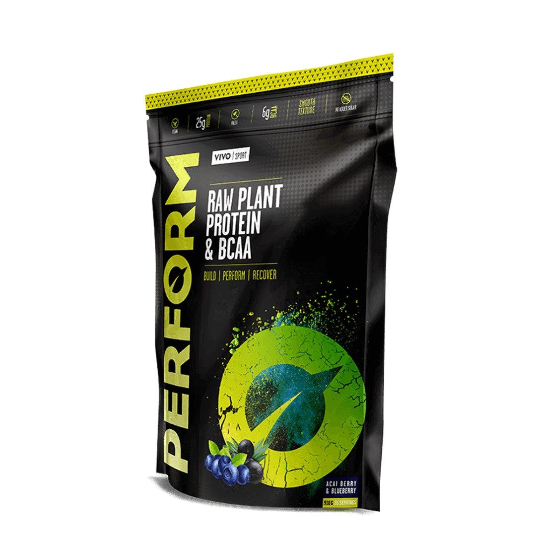 vivo life Vivo Life PERFORM, Rohes Pflanzenprotein und BCAA Pulver