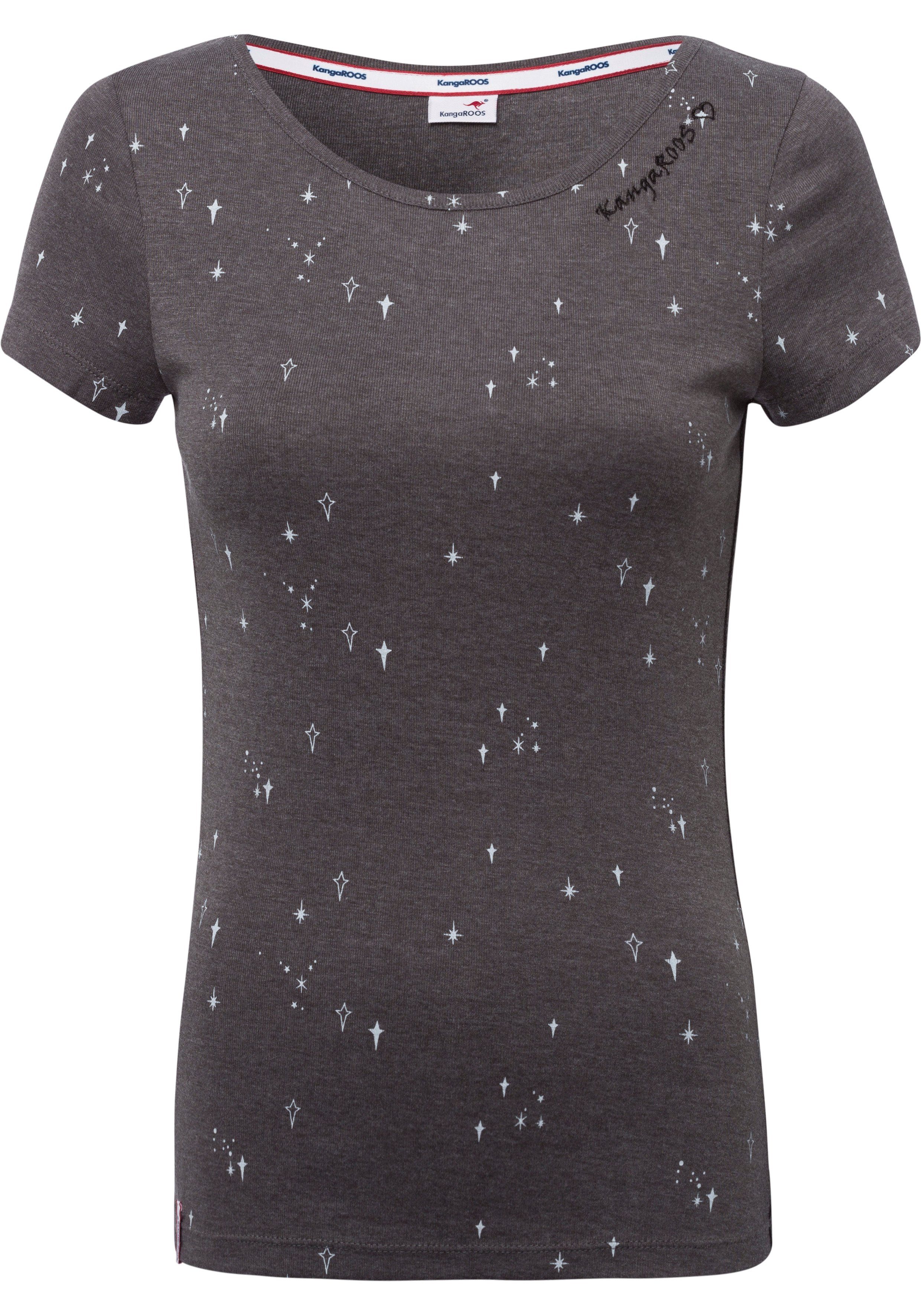 KangaROOS T-Shirt Kurzarm, sehr figurbetont, mit Kontrastnaht. Reduzierter Preis € 12,59. Unverbindliche Preisempfehlung € 17,99