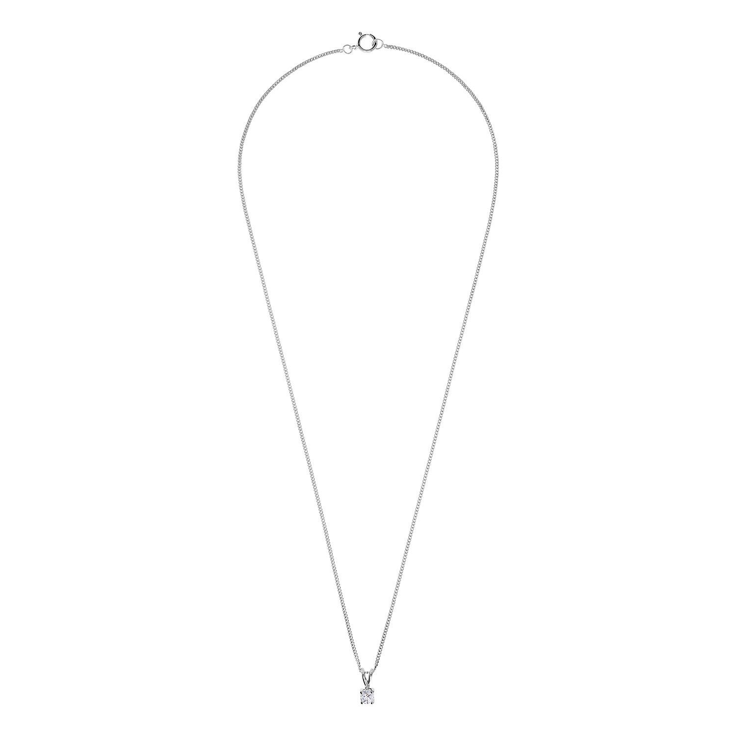 LUCARDI Kette mit Anhänger Halskette - 925 Silber - Silber - Swarovski-Zirkonia - Damen – Bild 4 von 4