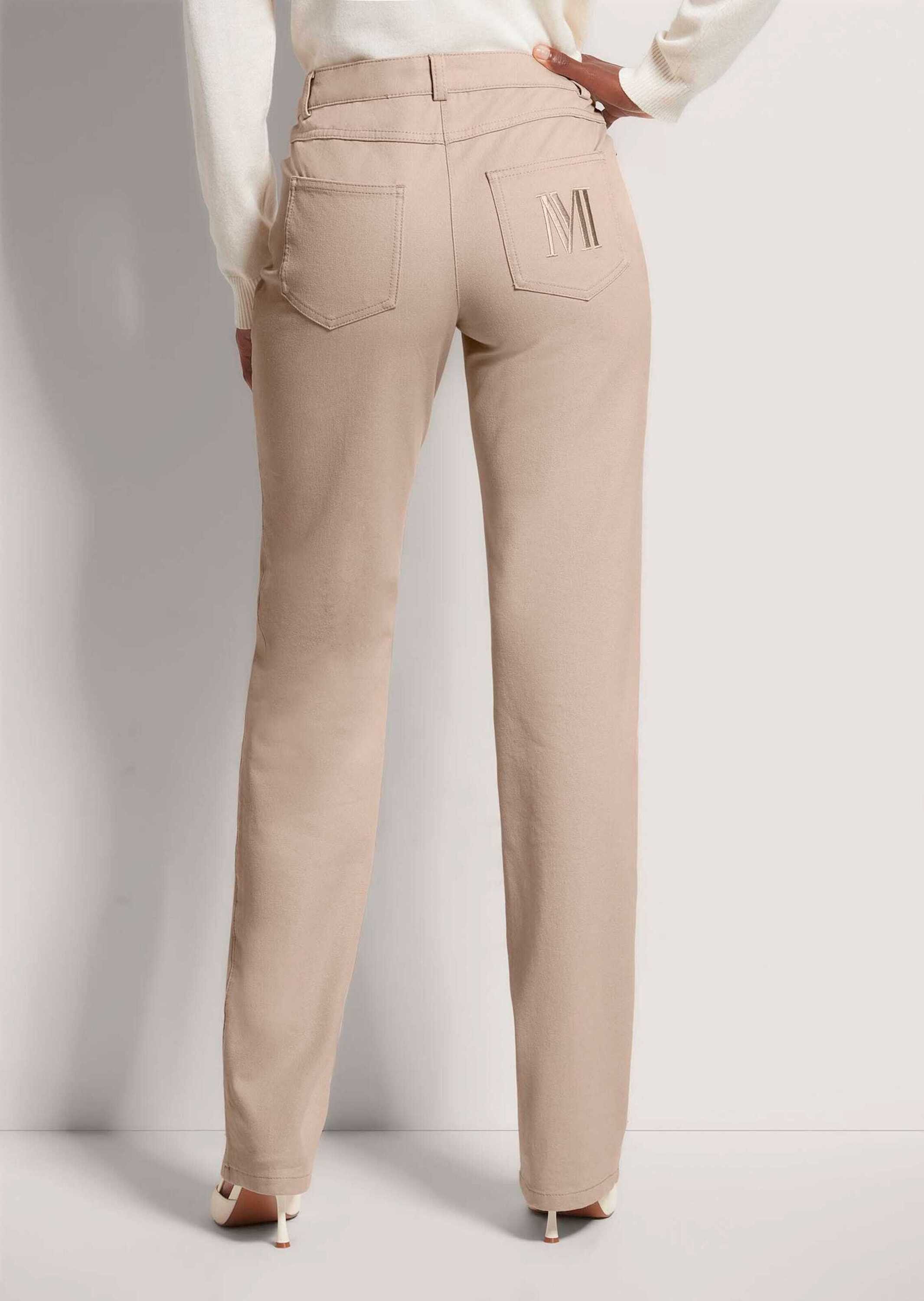 MADELEINE Gerade Jeans Schmale Jeans im Five-Pocket-Style Basichose mit Formbund, Gürtelschlaufen und Knöchellang – Bild 2 von 5