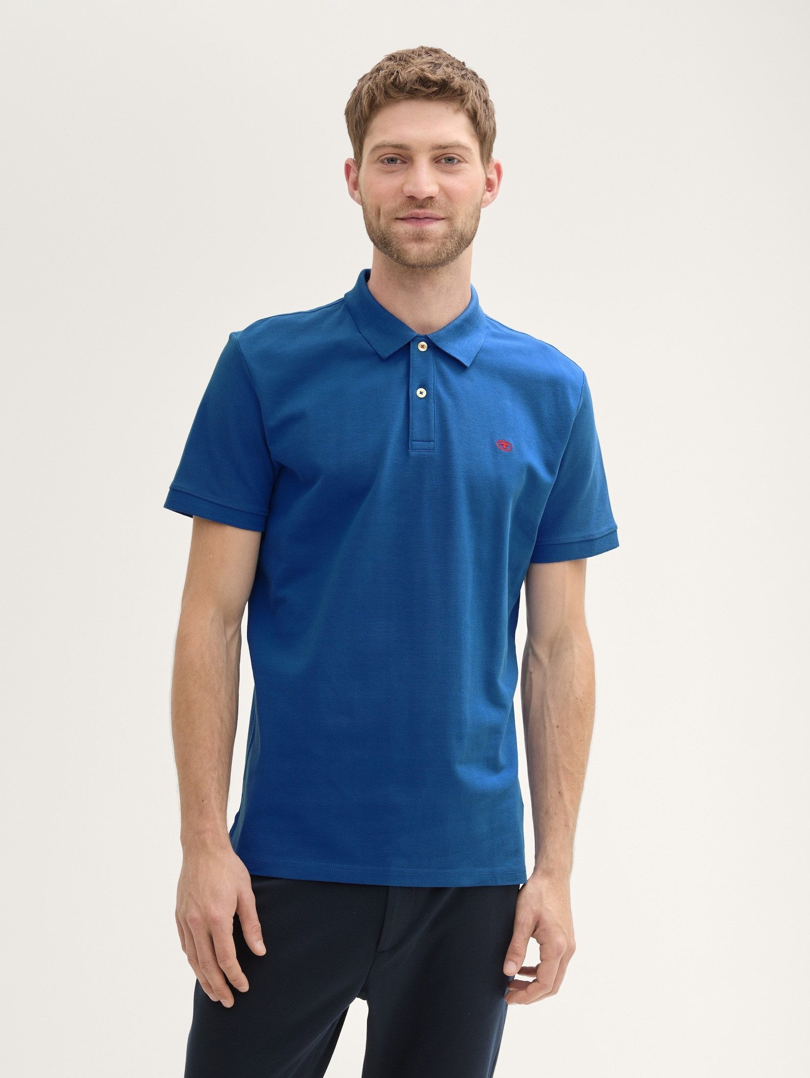 TOM TAILOR Poloshirt Poloshirts Piqué Poloshirt aus Baumwolle