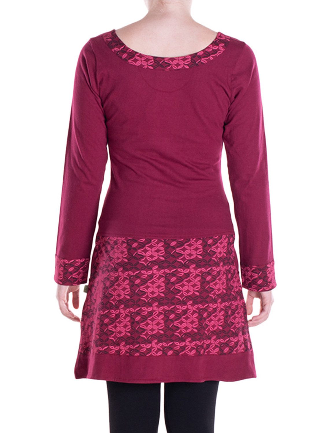 Vishes Langarmshirt Langarmshirt-Kleid Leicht Kurze Damen günstig online kaufen