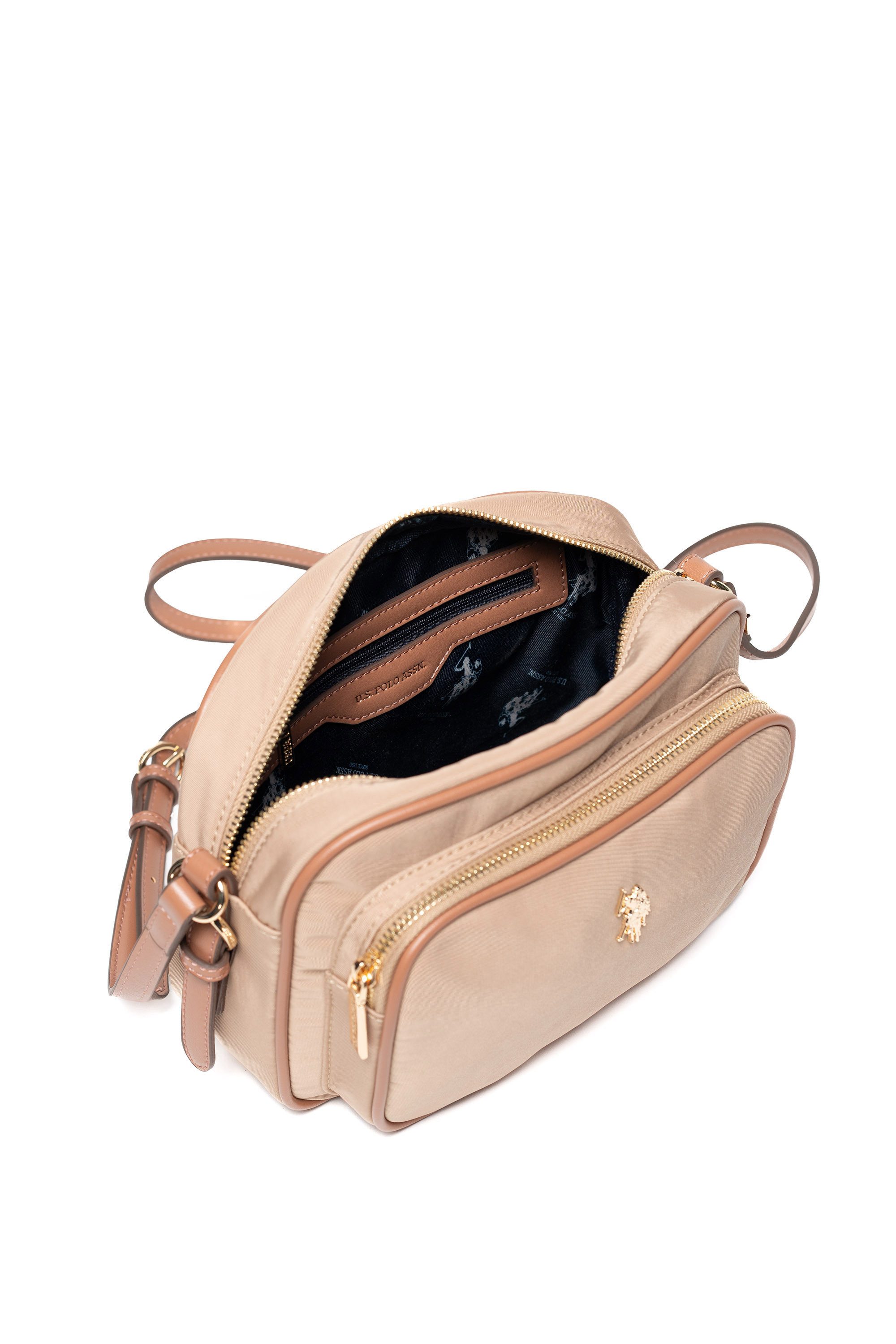 U.S. Polo Assn. Schultertasche HOUSTON CROSSBODY WITH POCKET BAG Damen, Schultertasche Damen, kleine Handtasche, Fashion, Lifestyle, Sale
