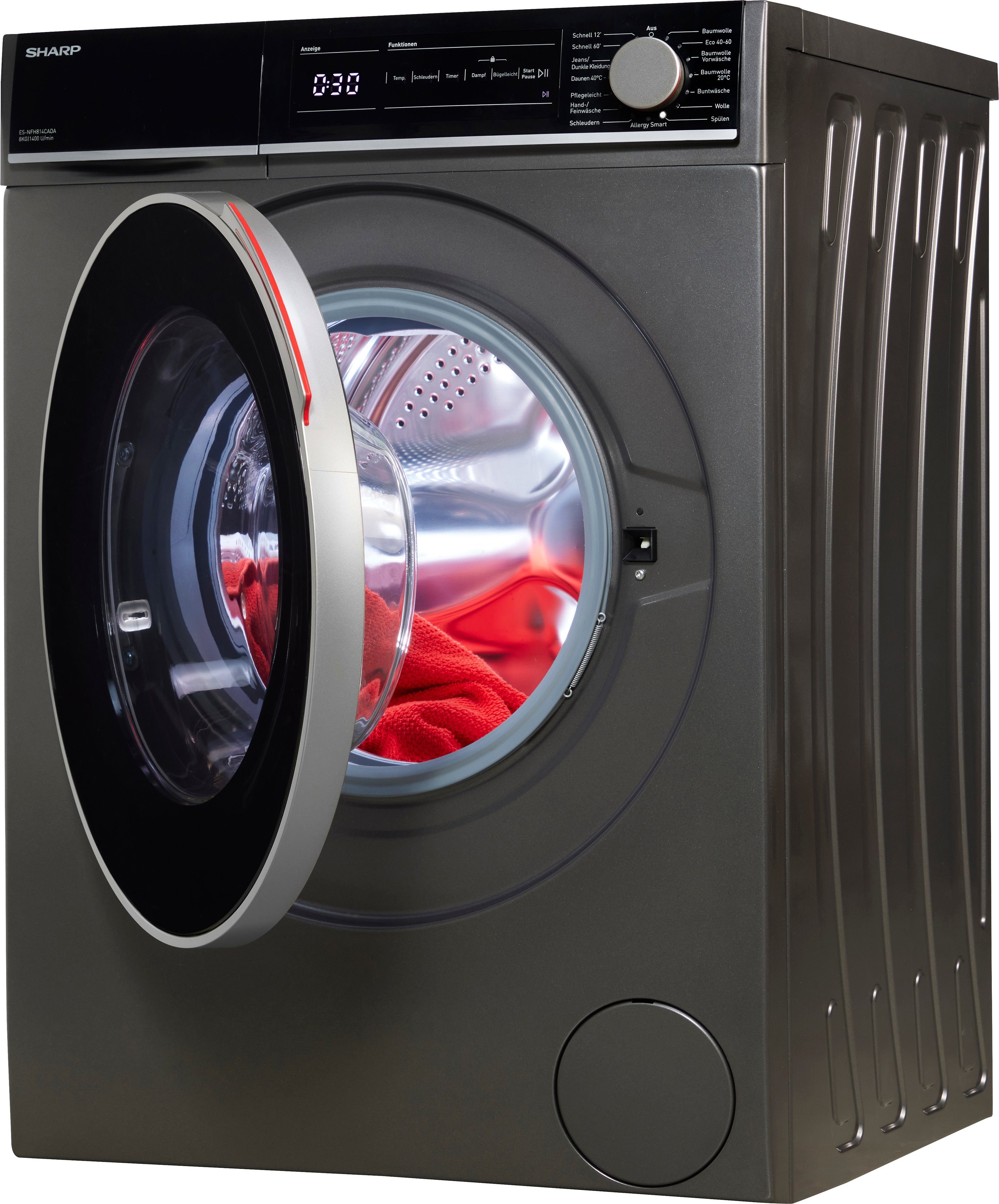 Waschmaschine 1400 U/min Sharp kg, 8 ES-NFH814CADA-DE,