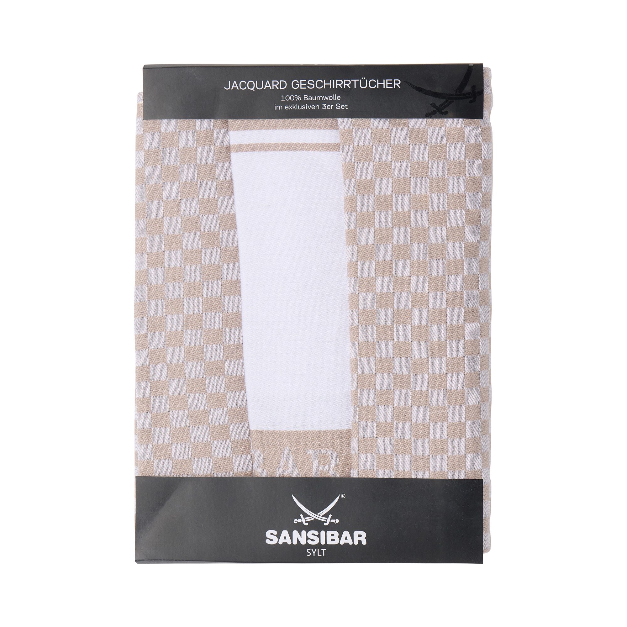 Sansibar Sylt Geschirrtuch Geschirrtücher-Set, 3-tlg, 50x70 cm, 100% Baumwo günstig online kaufen