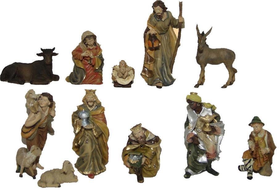 St), Kolbe Krippenfigur gestaltet naturfarbig 11 (Set, Weihnachtsdeko Alfred