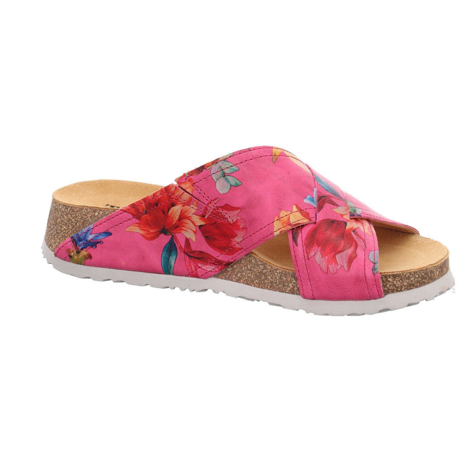 Think! Damen Pantoletten Sandalen Pantolette Koak Pantolette 046023 Glattleder rosa