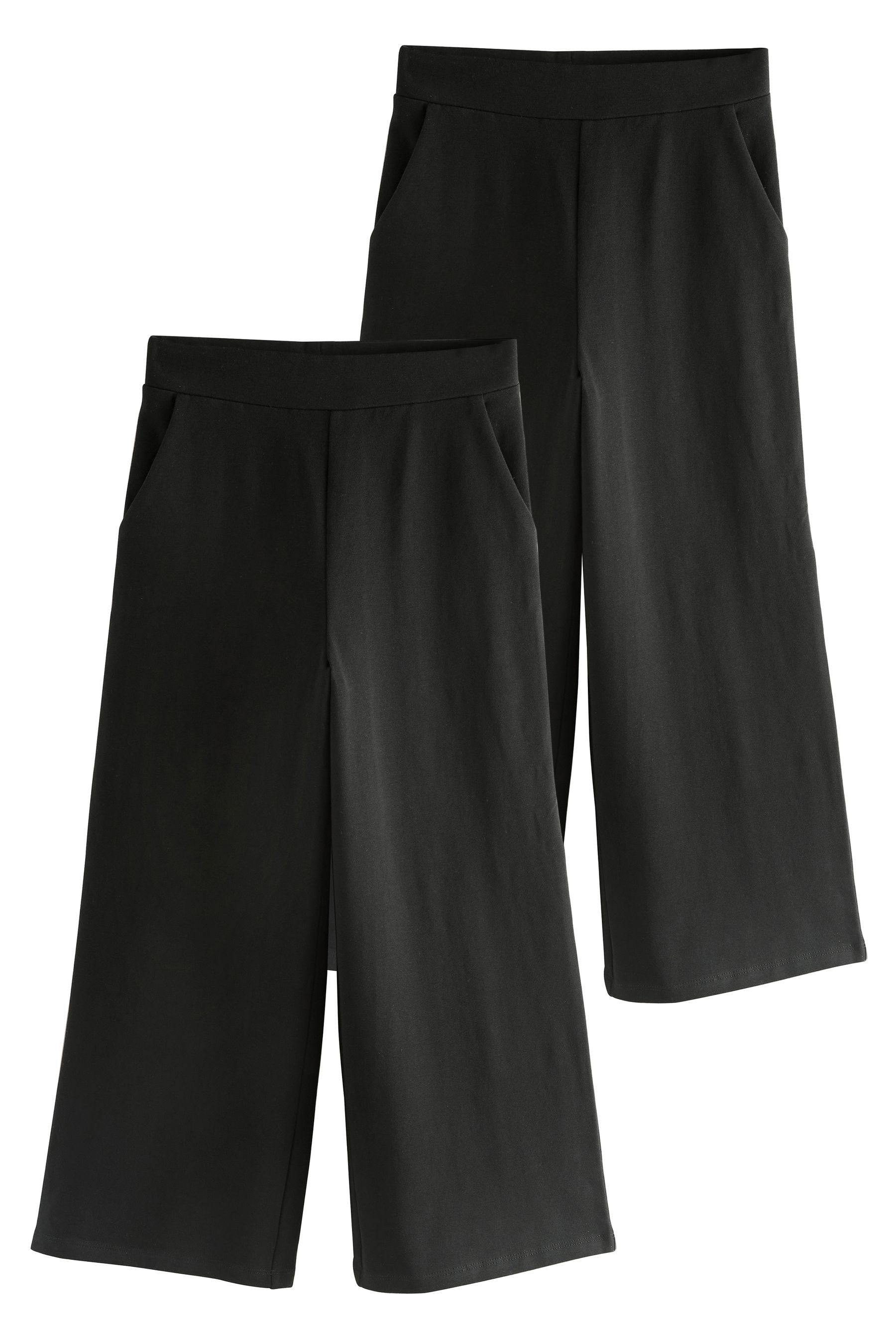 Jerseyhose Jersey-Hose mit weitem Bein, 2er-Pack