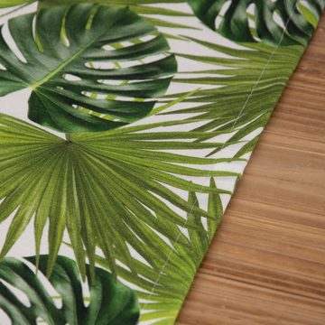 SCHÖNER LEBEN. Tischläufer SCHÖNER LEBEN. Tischläufer Palmen Blätter 40x160cm, Digitaldruck