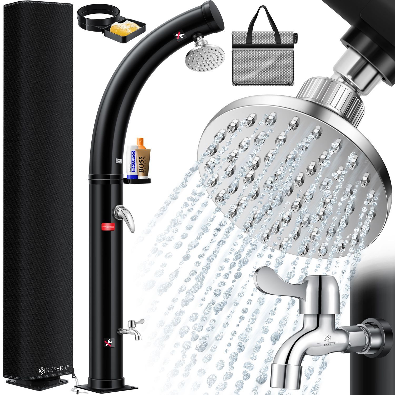 KESSER Solardusche, Solar Gartendusche Solardusche mit Schutzhaube + Duscha günstig online kaufen