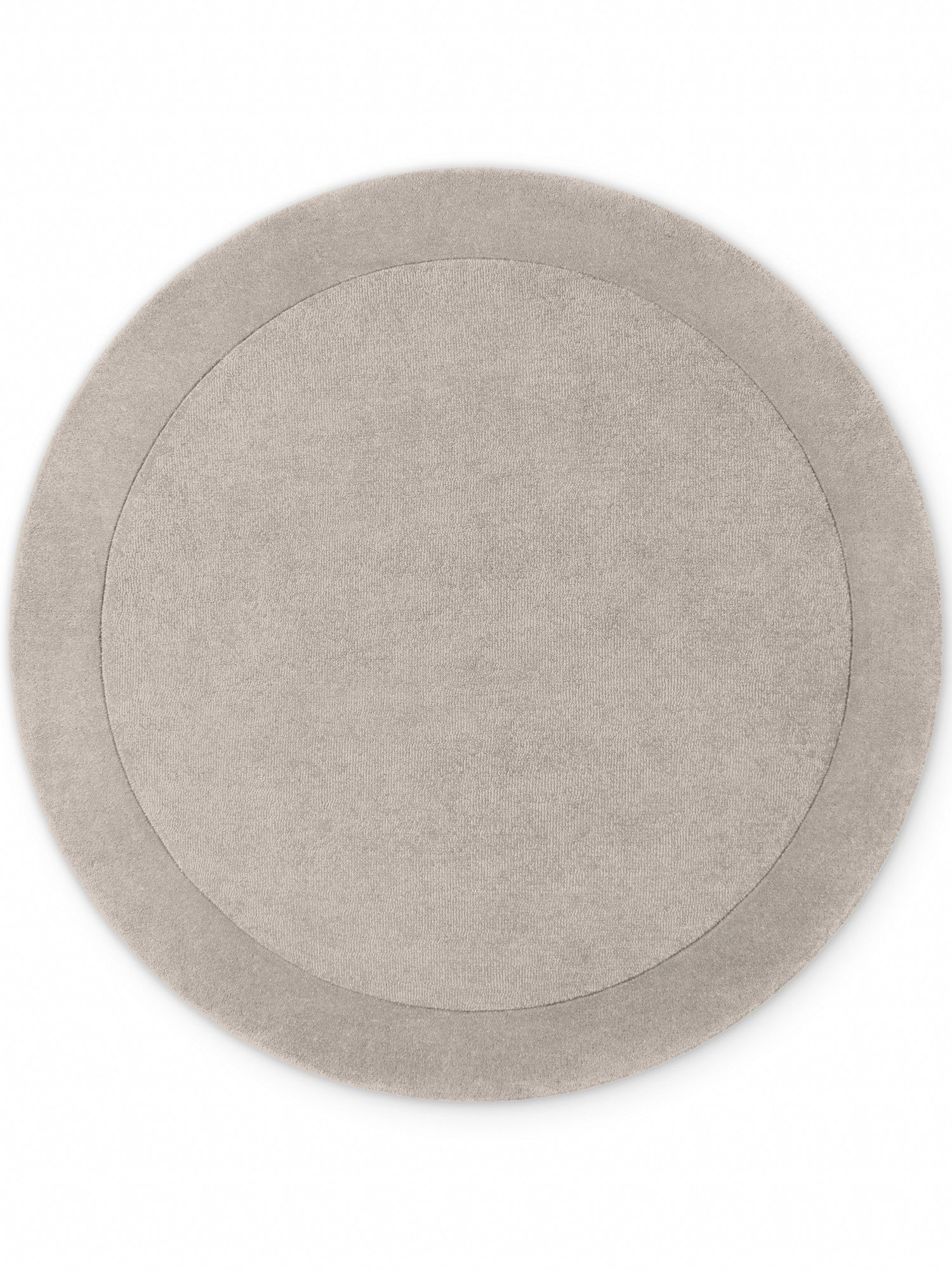 Villeroy & Boch Teppich Wollteppich Kivi, rund, Höhe: 17 mm, Handgewebt, Wolle, Bordüre, Einfarbig, Läufer, Wohnzimmer, Organisch – Bild 3 von 5