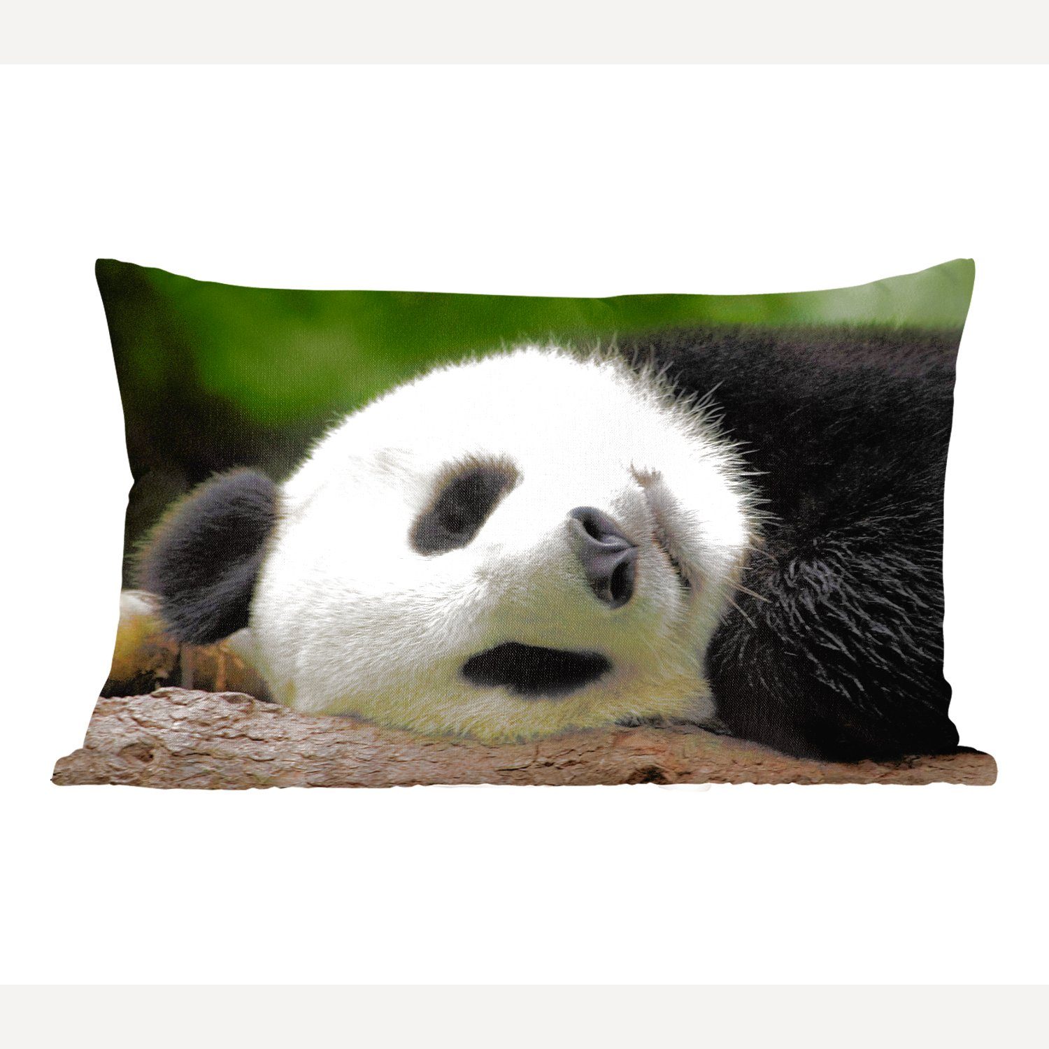 MuchoWow Dekokissen Panda - Bären - China, Wohzimmer Dekoration, Zierkissen, Dekokissen mit Füllung, Schlafzimmer