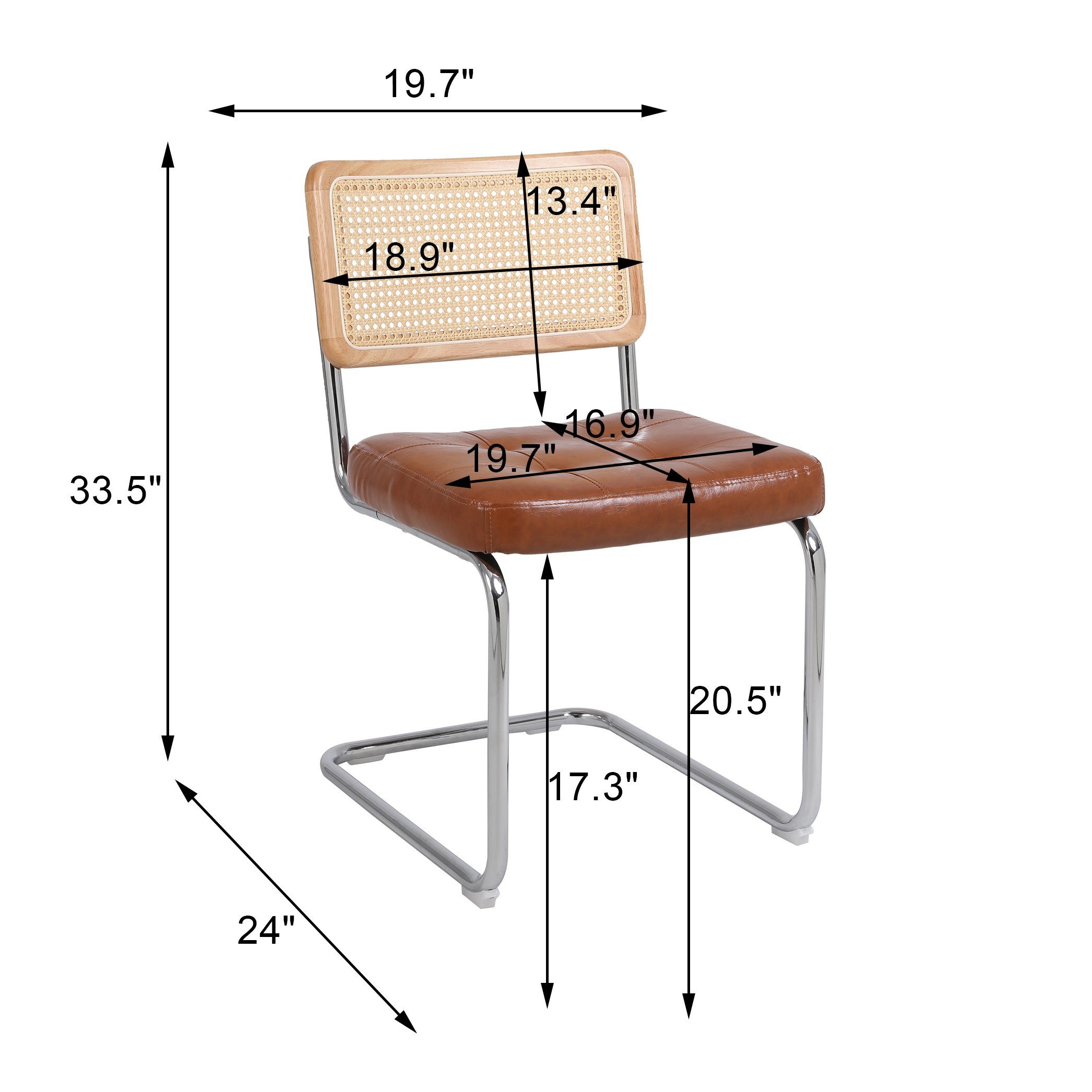 HAUSS SPOLE Esszimmerstuhl Esszimmerstühle 2er Set Sessel Rattan-Esszimmers günstig online kaufen