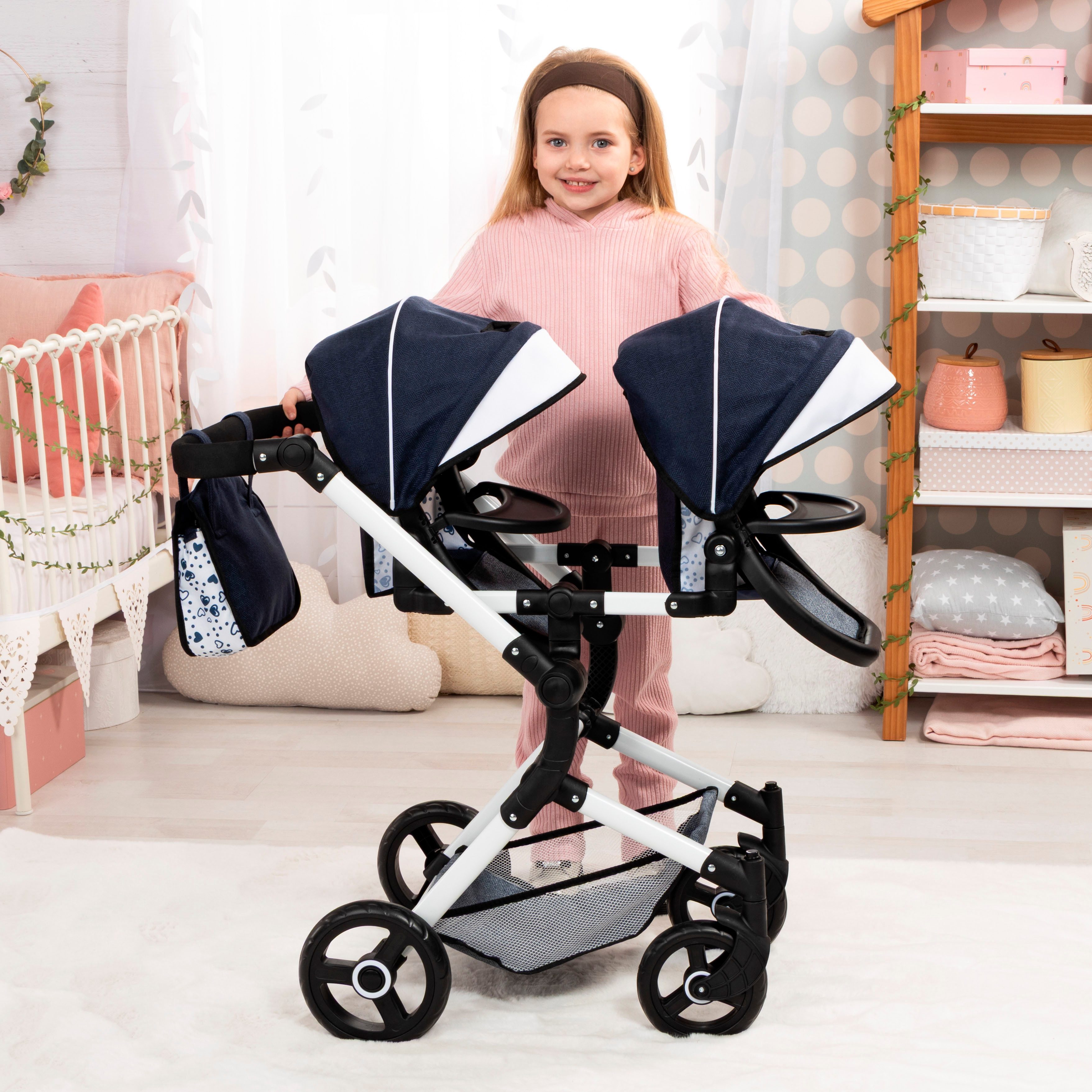 Bayer Puppen-Zwillingsbuggy Twin Neo, mit Wickeltasche – Bild 5 von 5