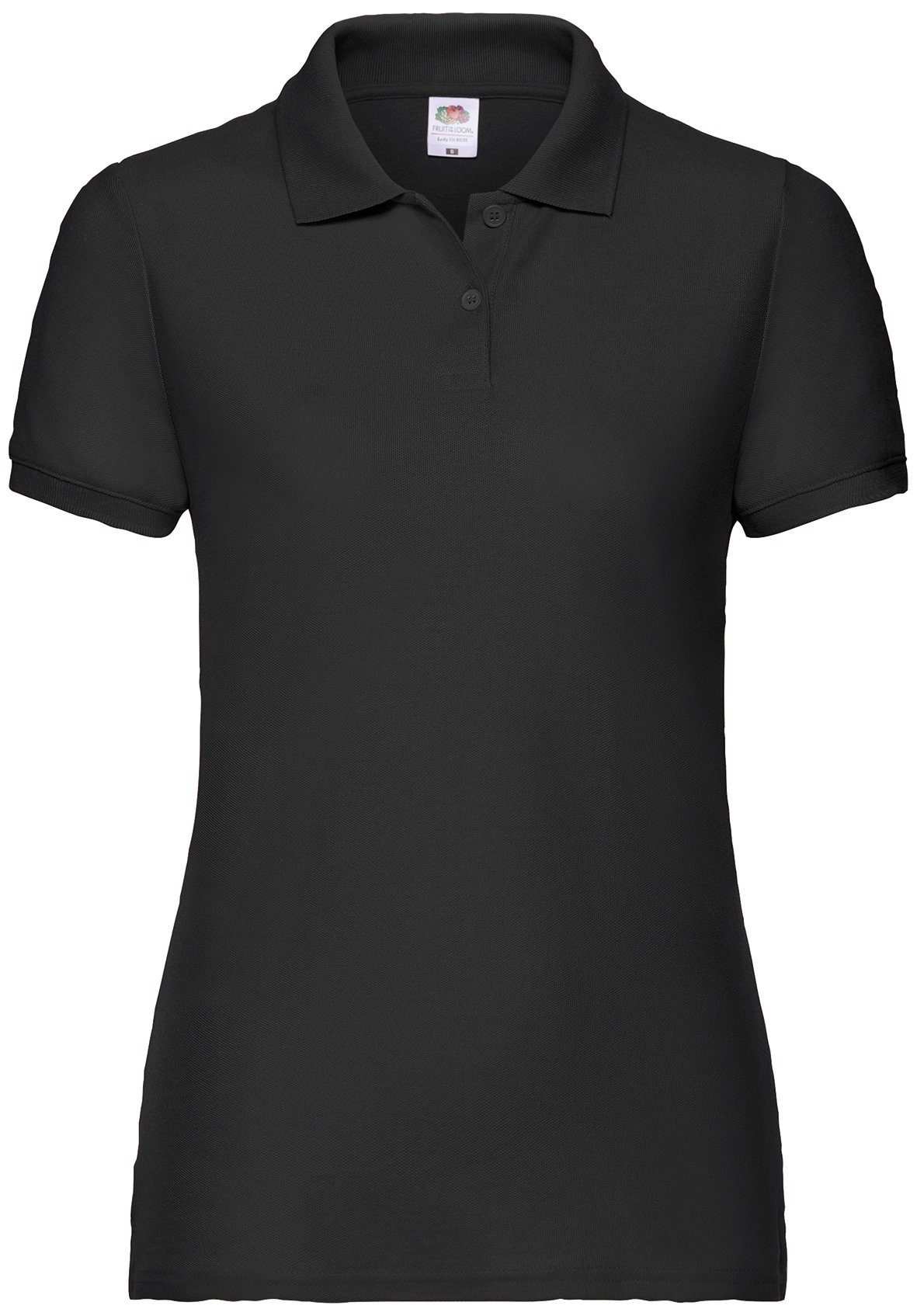 Fruit of the Loom Poloshirt Fruit of the Loom 65/35 Polo Lady-Fit schwarz