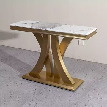 JVmoebel Konsolentisch Design Luxus Konsole Tisch Konsolen Tische Edelstahl Design Sideboard (1-St., 1x Konsolentisch), Made in Europa