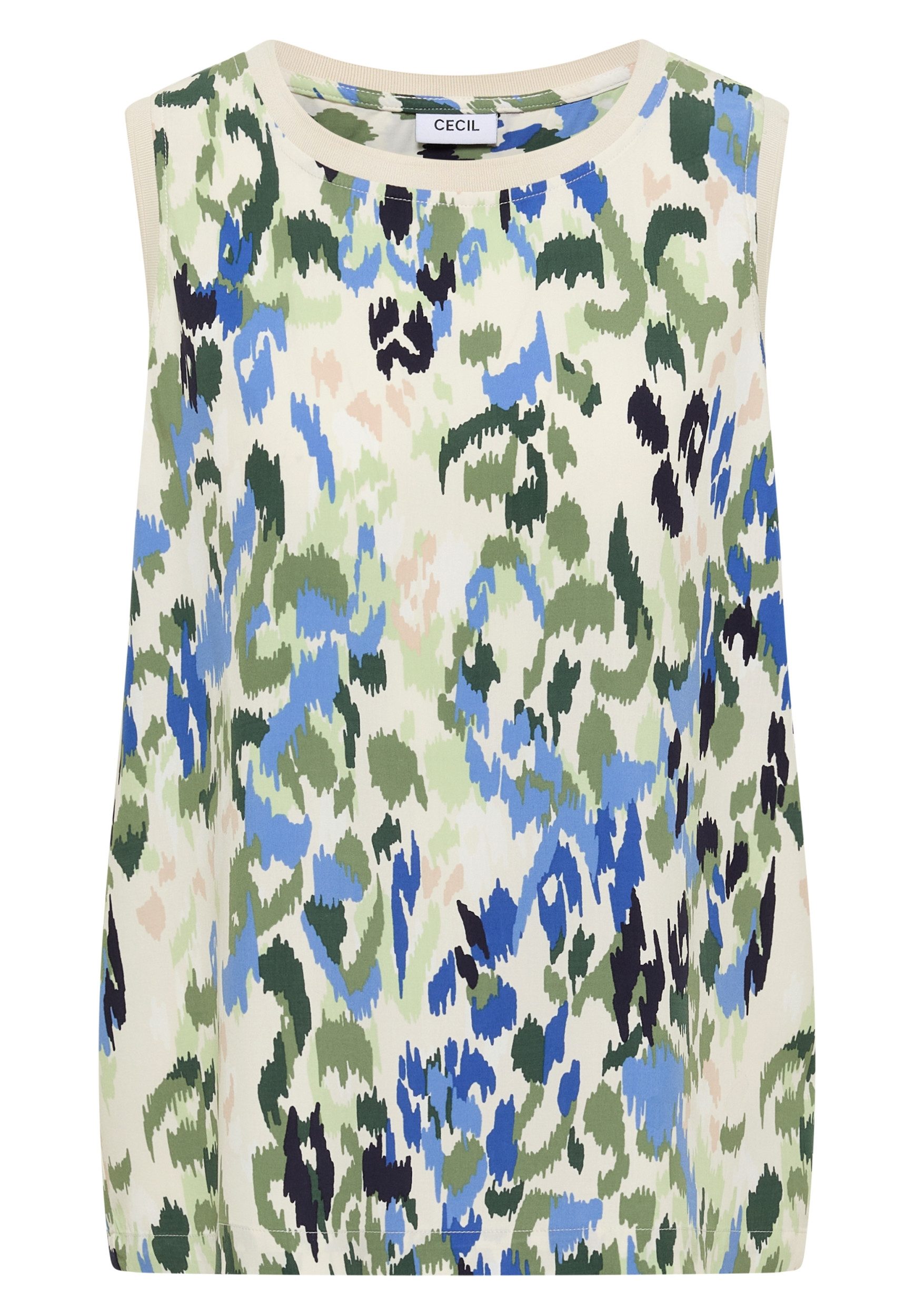 CECIL Schlupfbluse AOP Top, cashmere beige