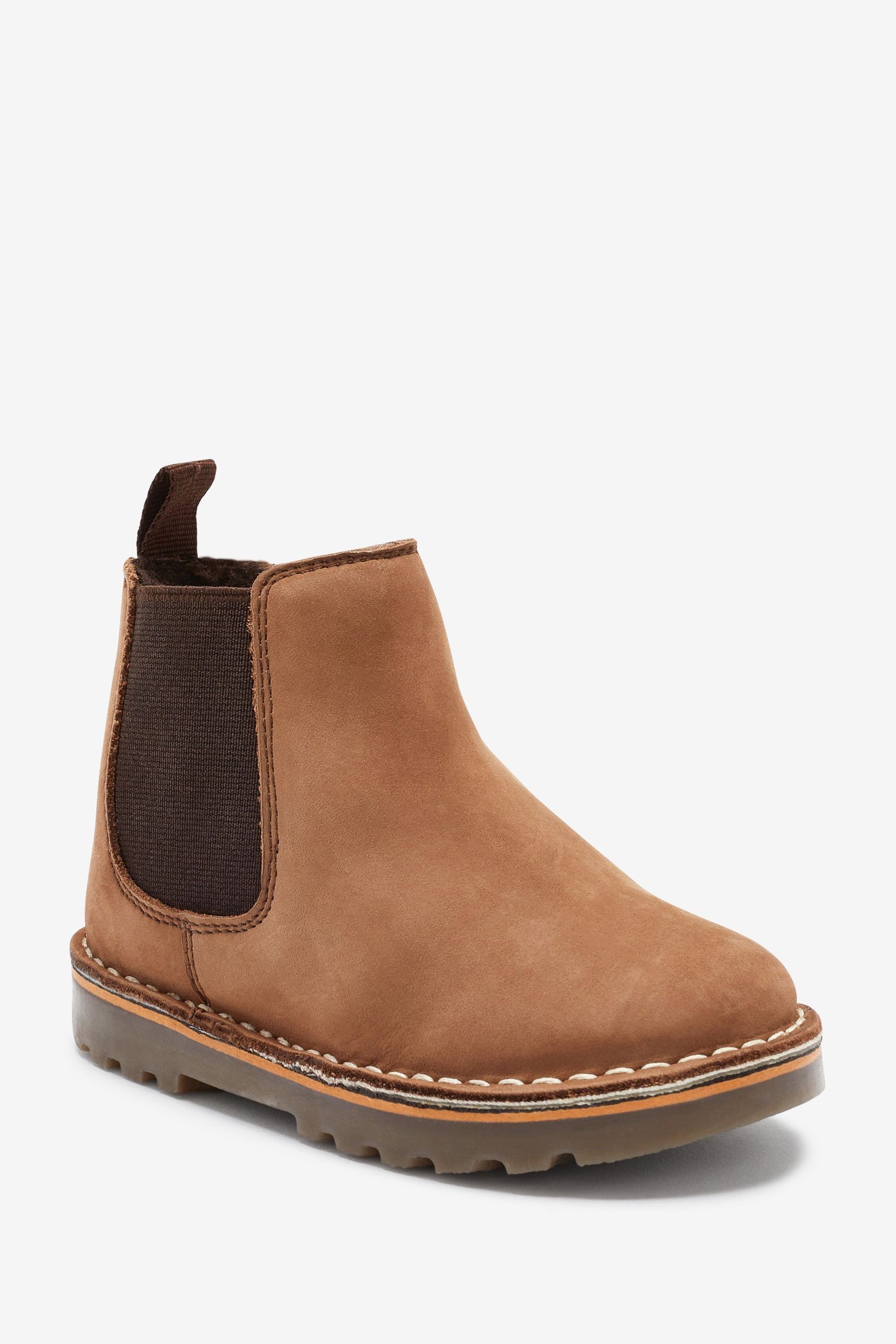 Next Warmgefütterte Chelsea-Stiefeletten aus Leder Chelseaboots (1-tlg)