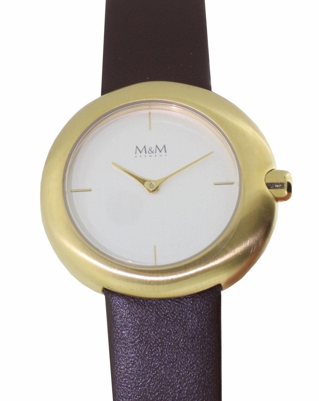 M&M Germany Quarzuhr M&M Germany Damen Quarz Uhr M11936-512, (Gold)