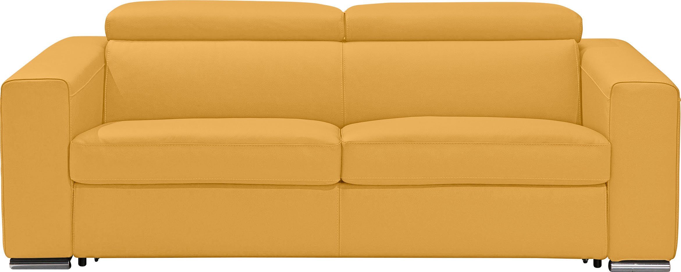 Sofa Schlaffunktion, Metallfüßen verstellbar, mit Schlafsofa Egoitaliano Cabiria, inkl. Kopfteile