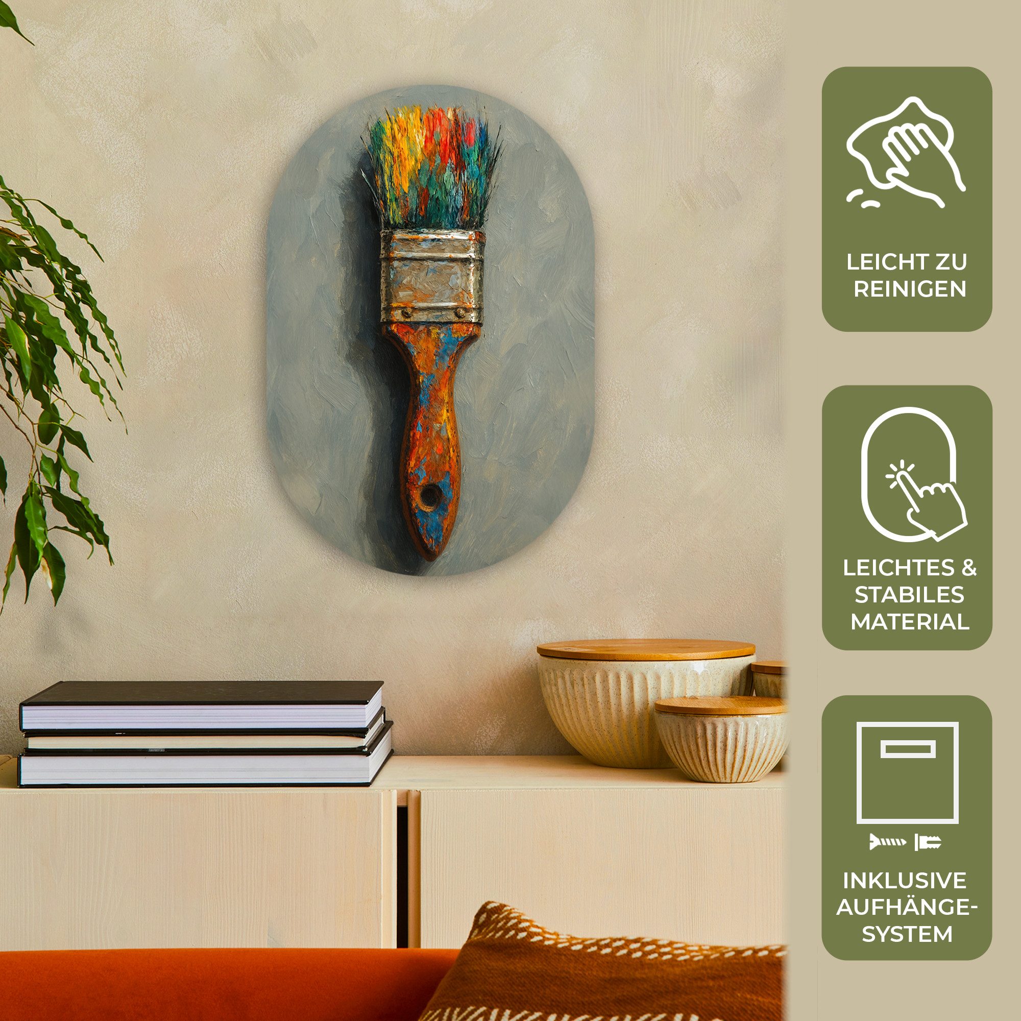 MuchoWow Gemälde Farbe - Pinsel - günstig online kaufen