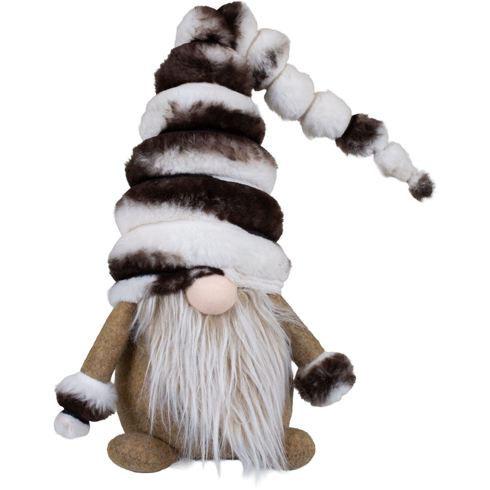 Christmas Paradise Wichtel Gnom sitzend 30cm(50cm) (Dekofigur, 1 St., Weihnachtsdeko), braun