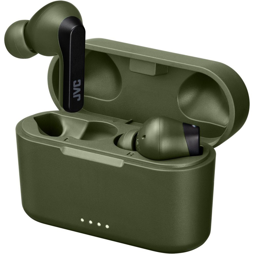 JVC HA-A9T-G-E True Wireless - Headset oliv - grün In-Ear-Kopfhörer