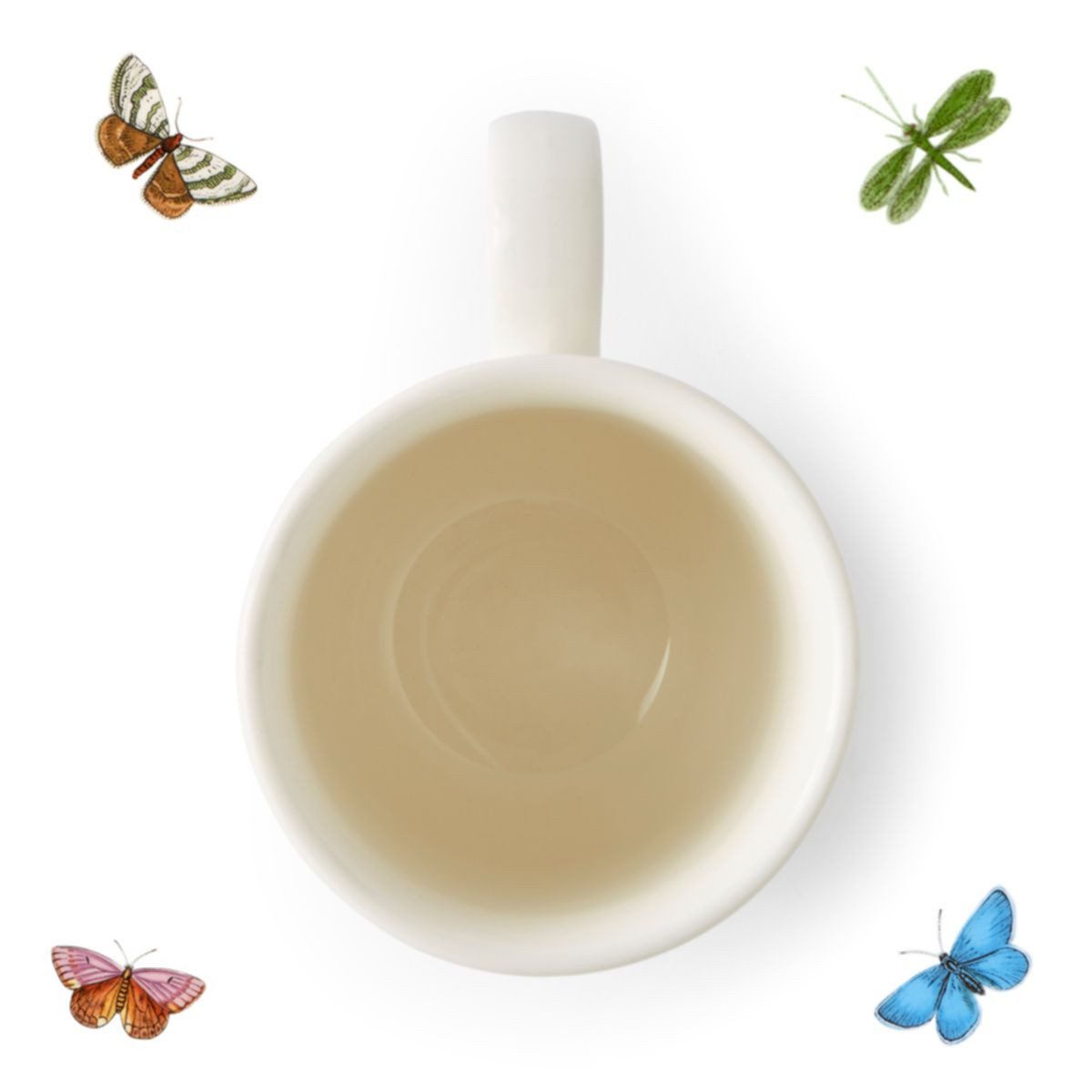 Portmeirion Becher Portmeirion Keramik Tasse Botanic Garden Meadow Duftwicke, Keramik