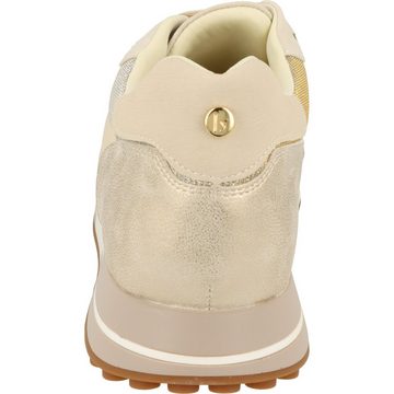 Damen Schuhe Sneaker Halbschuhe 2101482-2222 Beige/Gold Glitter Schnürschuh
