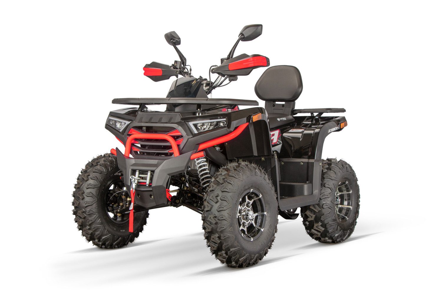 Nitro Motors ATV Maxi Quad Tricia CVT RS10 Platin inkl. Seilwinde 230cc, 230 ccm, 60 km/h, Seilwinde, Sportauspuff, Gepäckträger, Rückspiegel, USB-Anschluss