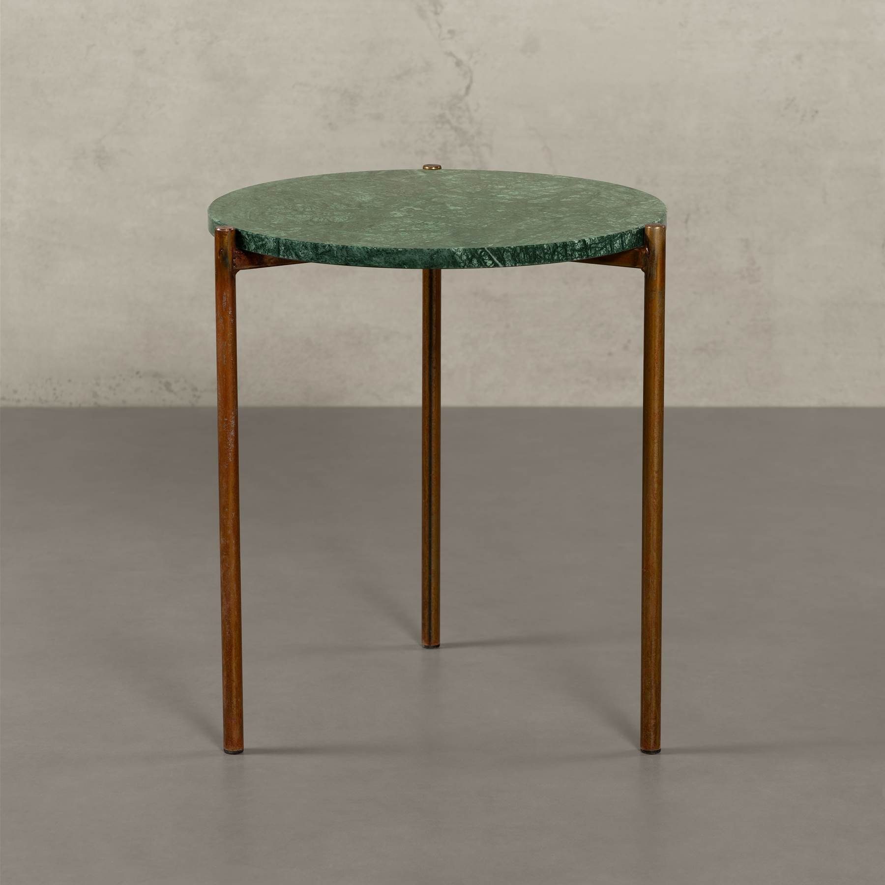 MAGNA Atelier Beistelltisch ROM mit Marmor Tischplatte, Ablagetisch, nachhaltig, Naturstein, 45x52cm