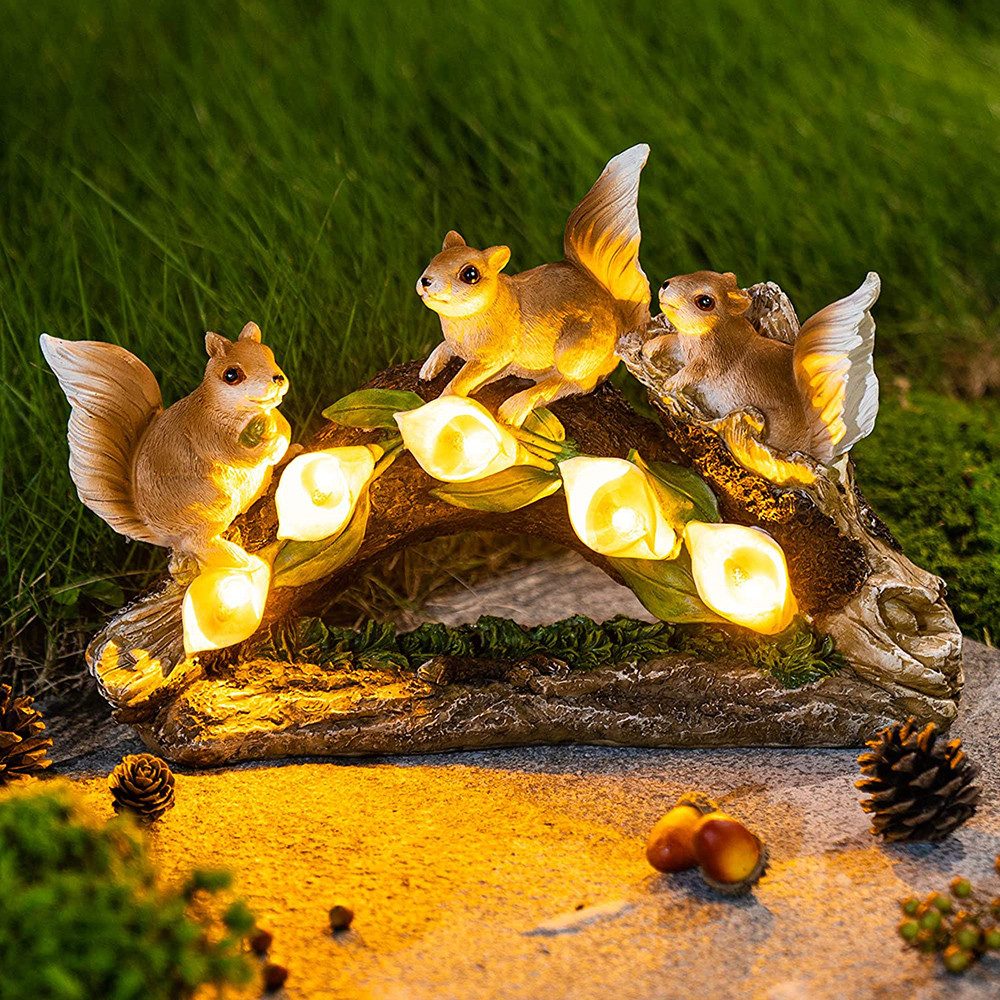 MUPOO Gartenfigur LED Dekofigur Solar Garten günstig online kaufen