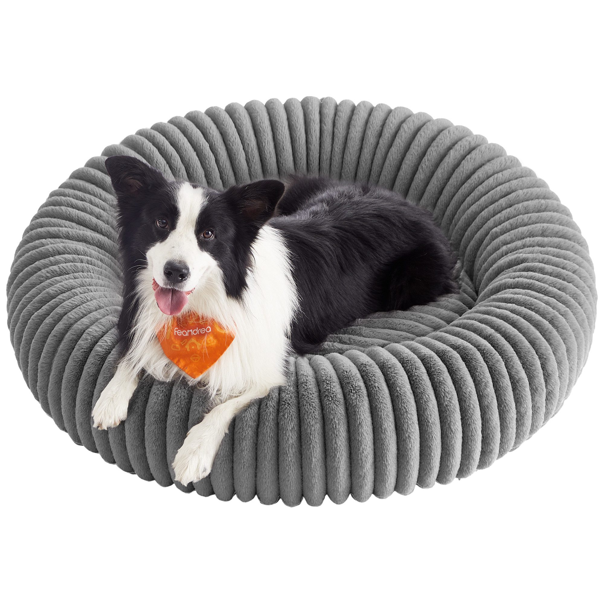FEANDREA Hundebett, extra großes Katzenbett, 100cm Hundekörbchen,Hundekissen waschbar