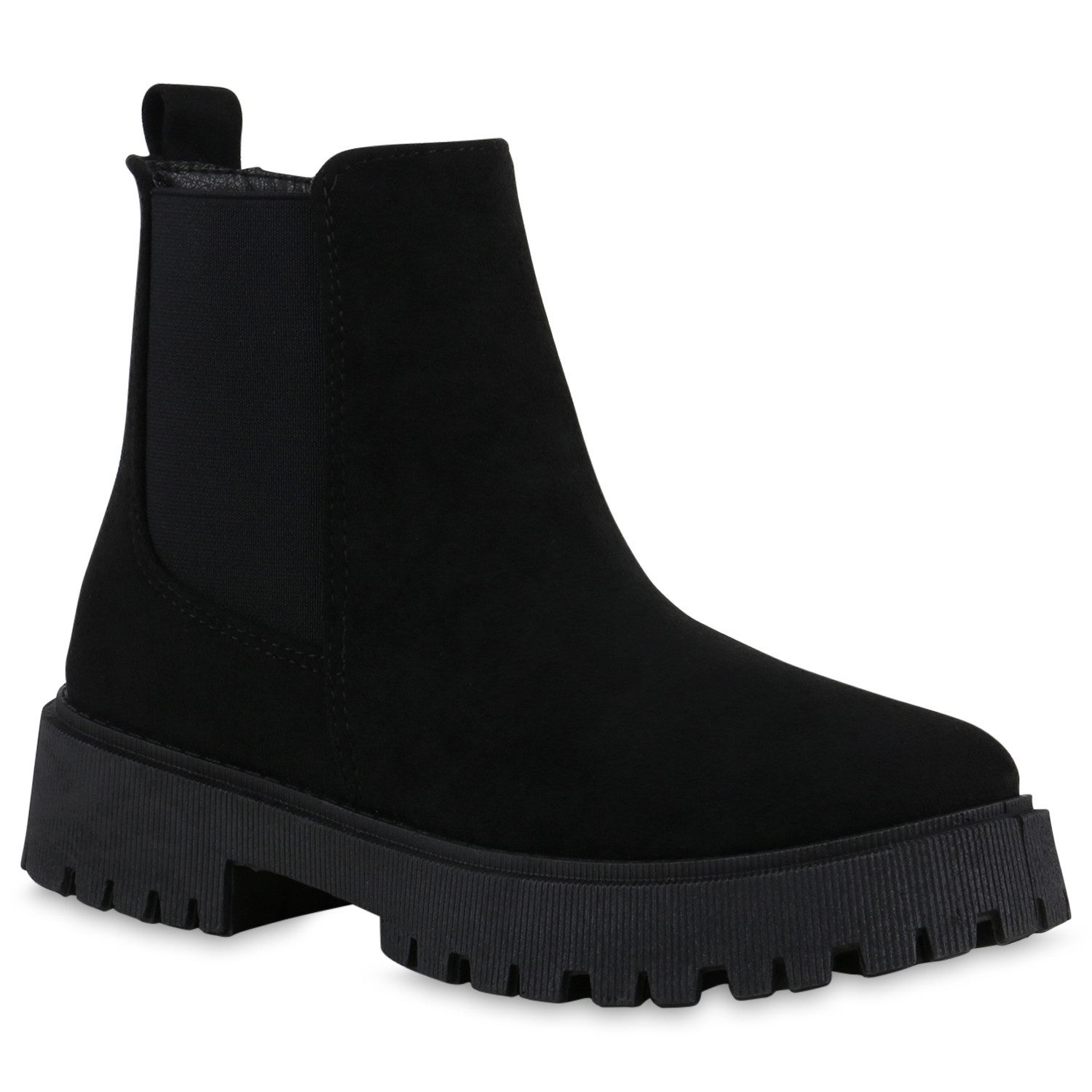 VAN HILL 840729 Stiefelette Damen Klassische Stiefeletten Plateau Vorne Boo günstig online kaufen