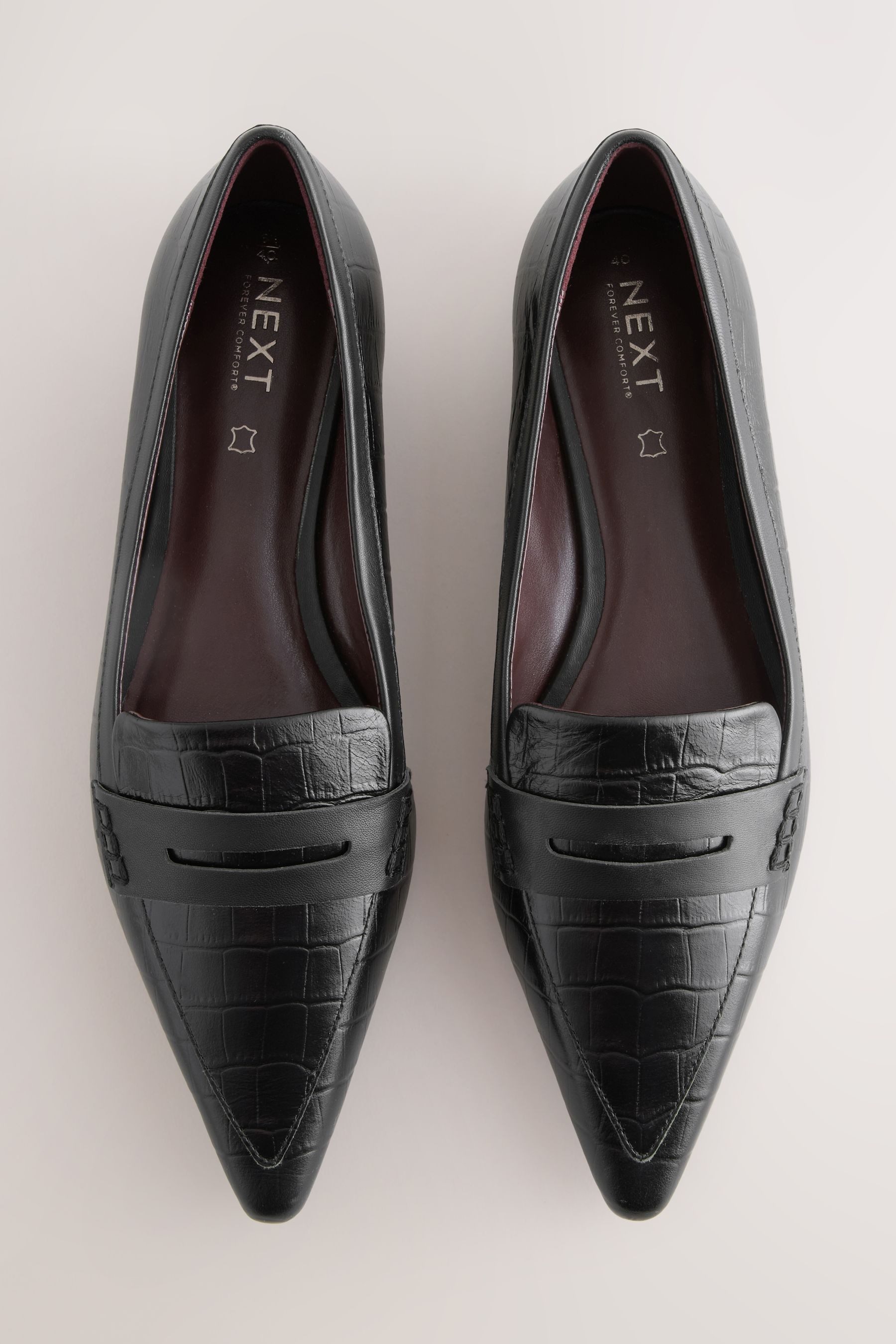 Next Forever Comfort® Spitze Loafer aus Premium-Leder Loafer