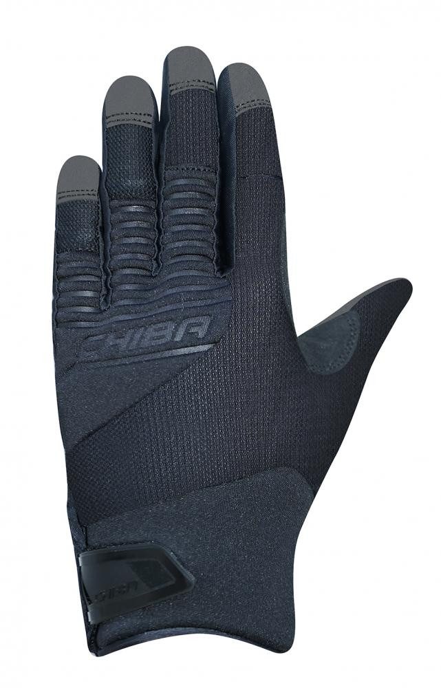 Fahrradhandschuhe CHIBA Blade - Radhandschuhe schwarz/schwarz, XS, atmungsaktiv mit Touc