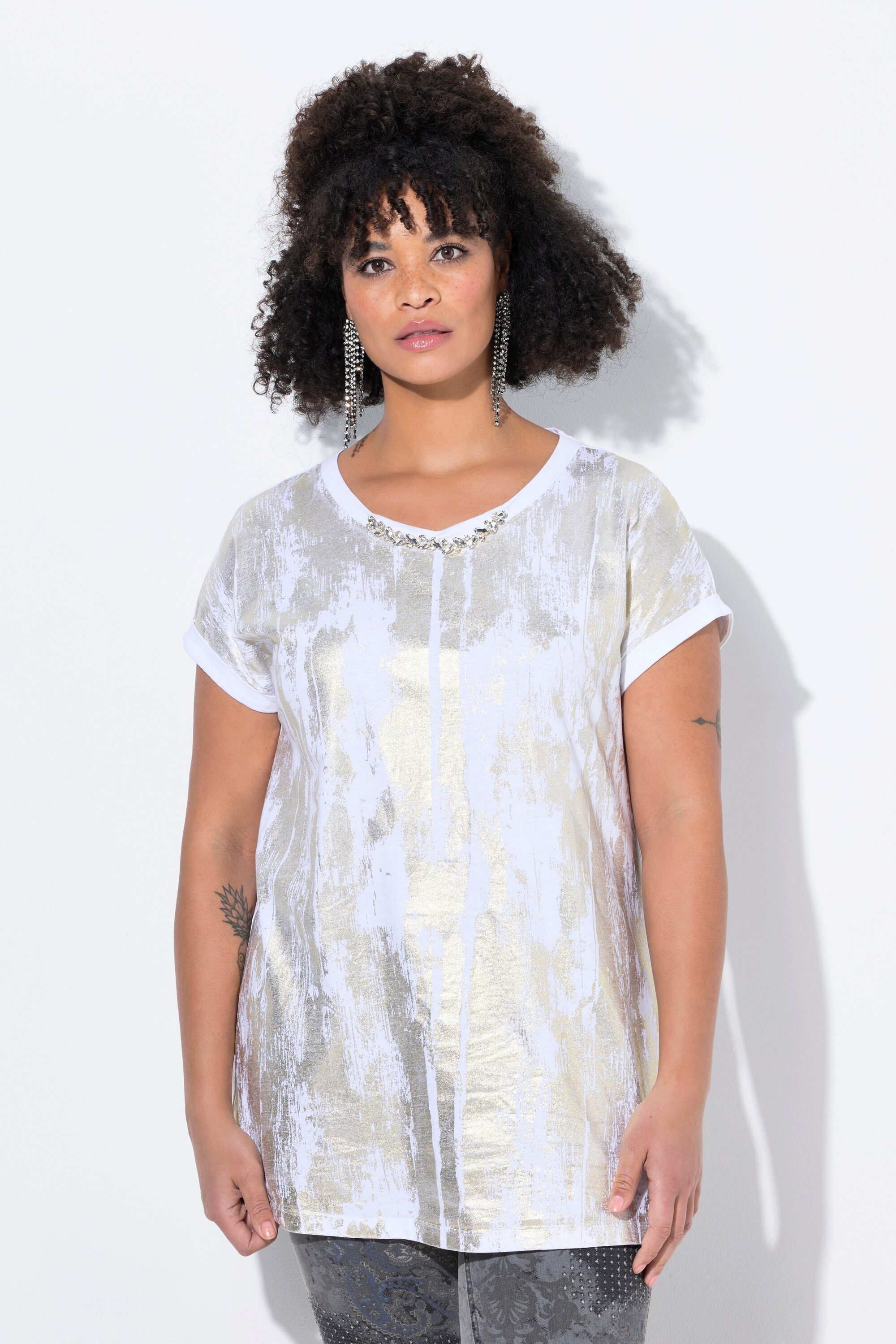 MIAMODA T-Shirt T-Shirt Golddruck Kette am günstig online kaufen