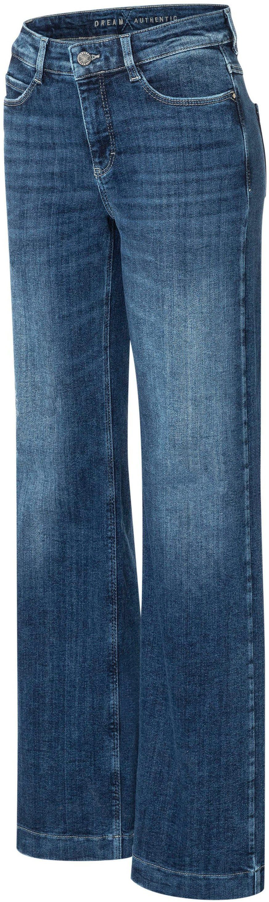 mit Jeans Wide authentic Weite Dream wash Shaping-Effekt formendem authentic MAC cobalt
