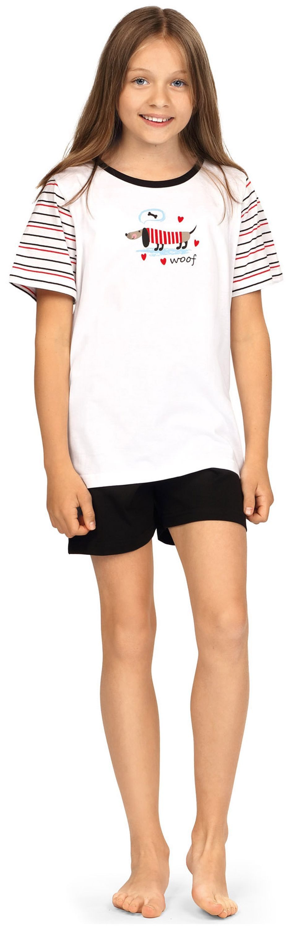 comtessa Schlafanzug Comte Kids (Set, 2 tlg., Set) Mädchen Schlafanzug Pyjama Shorty Kurzarm Baumwolle