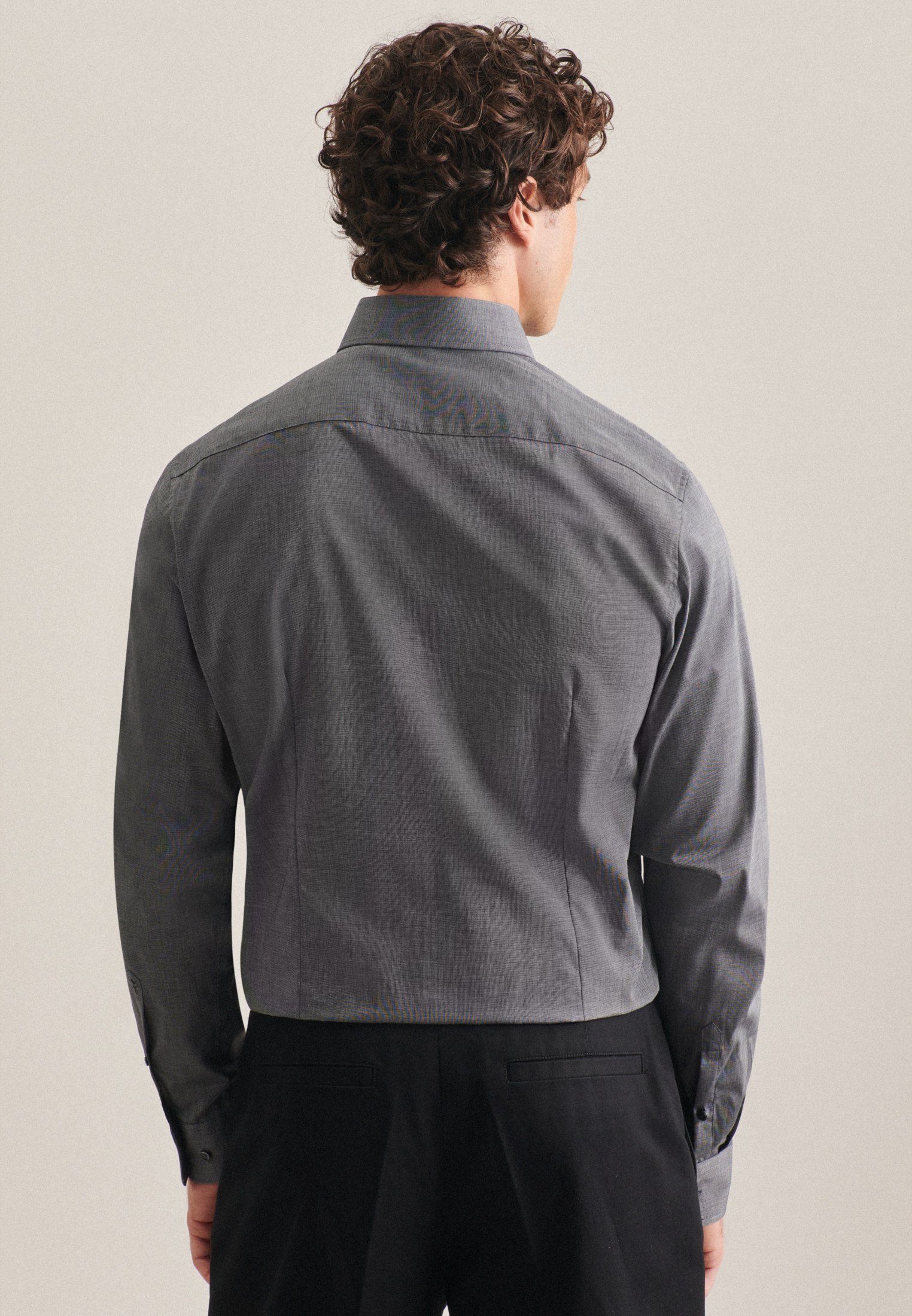 seidensticker Businesshemd Schwarze Rose Shaped Kentkragen günstig online kaufen