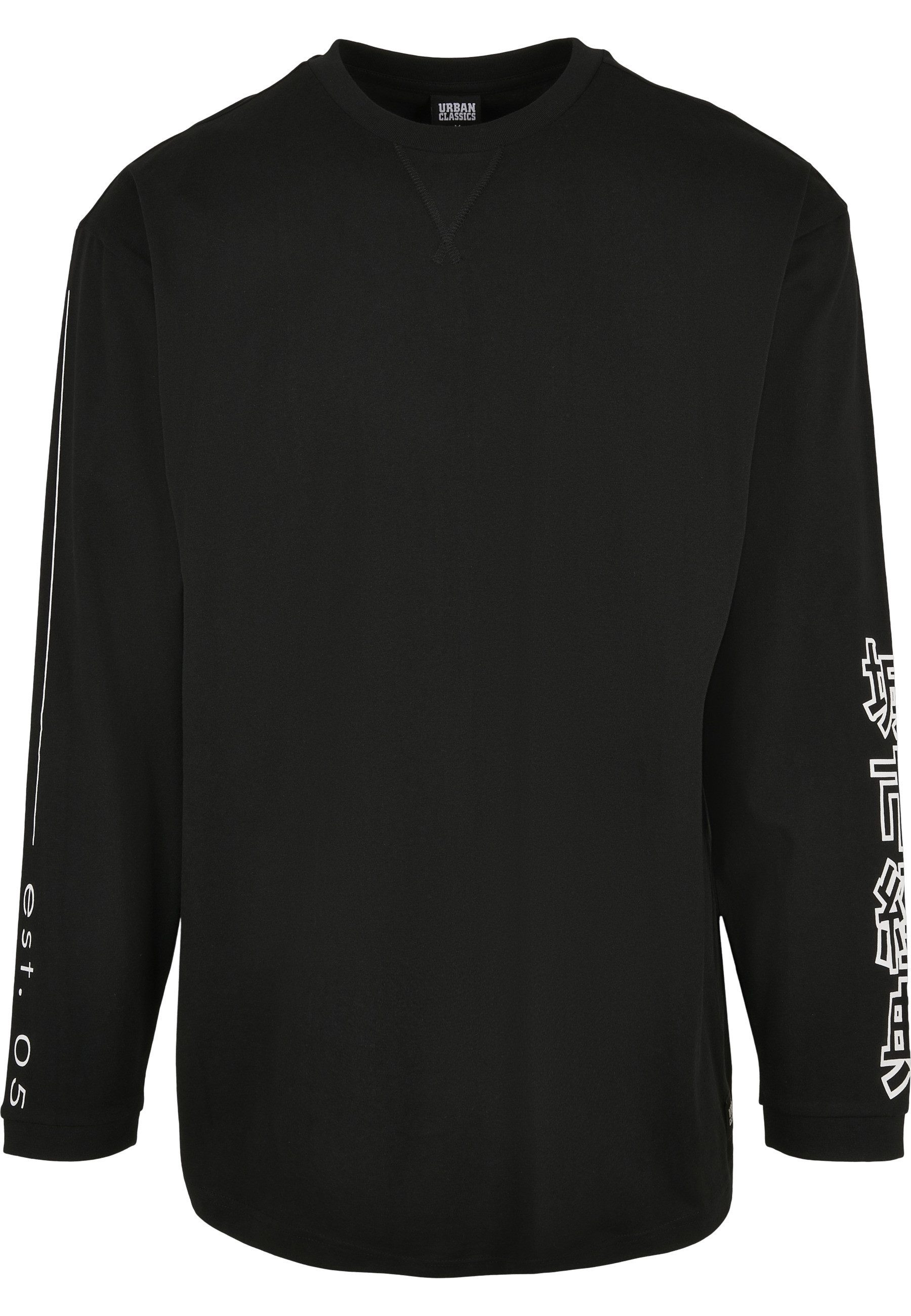 URBAN CLASSICS Langarmshirt Urban Classics Herren Chinese Symbol Oversized LS (1-tlg)