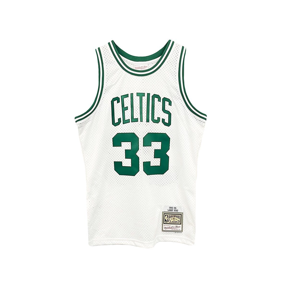 Boston Celtics Bird Ness & Larry 1985-86 Mitchell Basketballtrikot