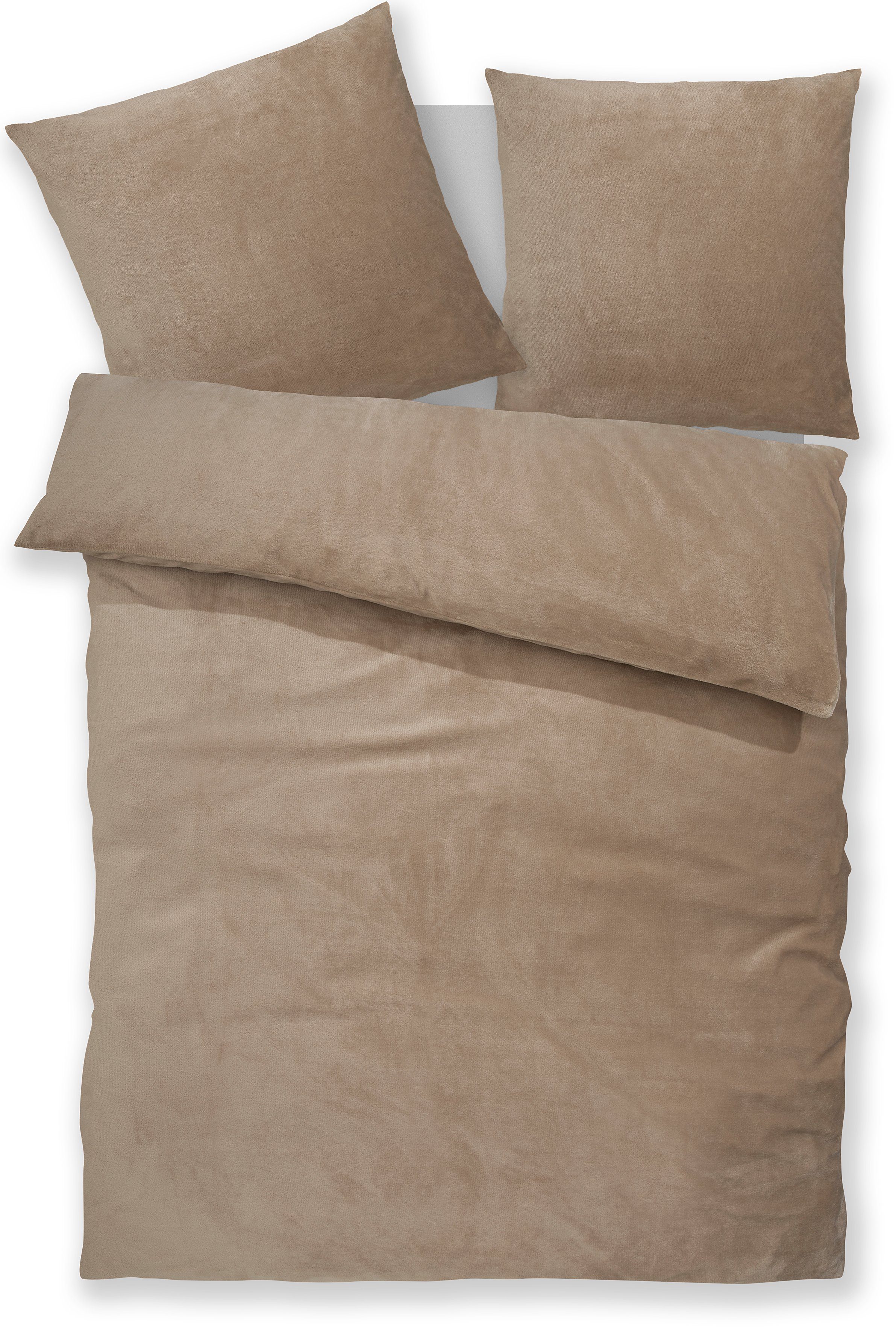 OTTO home Bettwäsche Desner3, Microfaser, 3 teilig, Bettwäsche mit Reißverschluss, Cashmere-Touch, kuschelig & weich