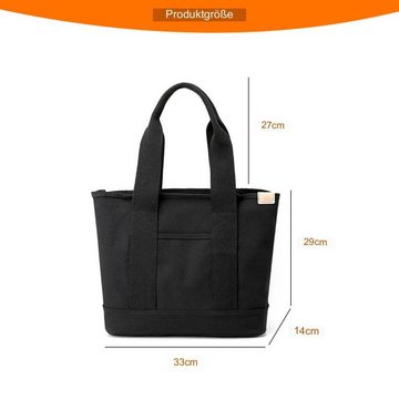 LENBEST Schultertasche Schultertasche Damen Mittelgroß Handtasche Canvas Satchel Tote Bag, Modisch und einfach große Kapazität