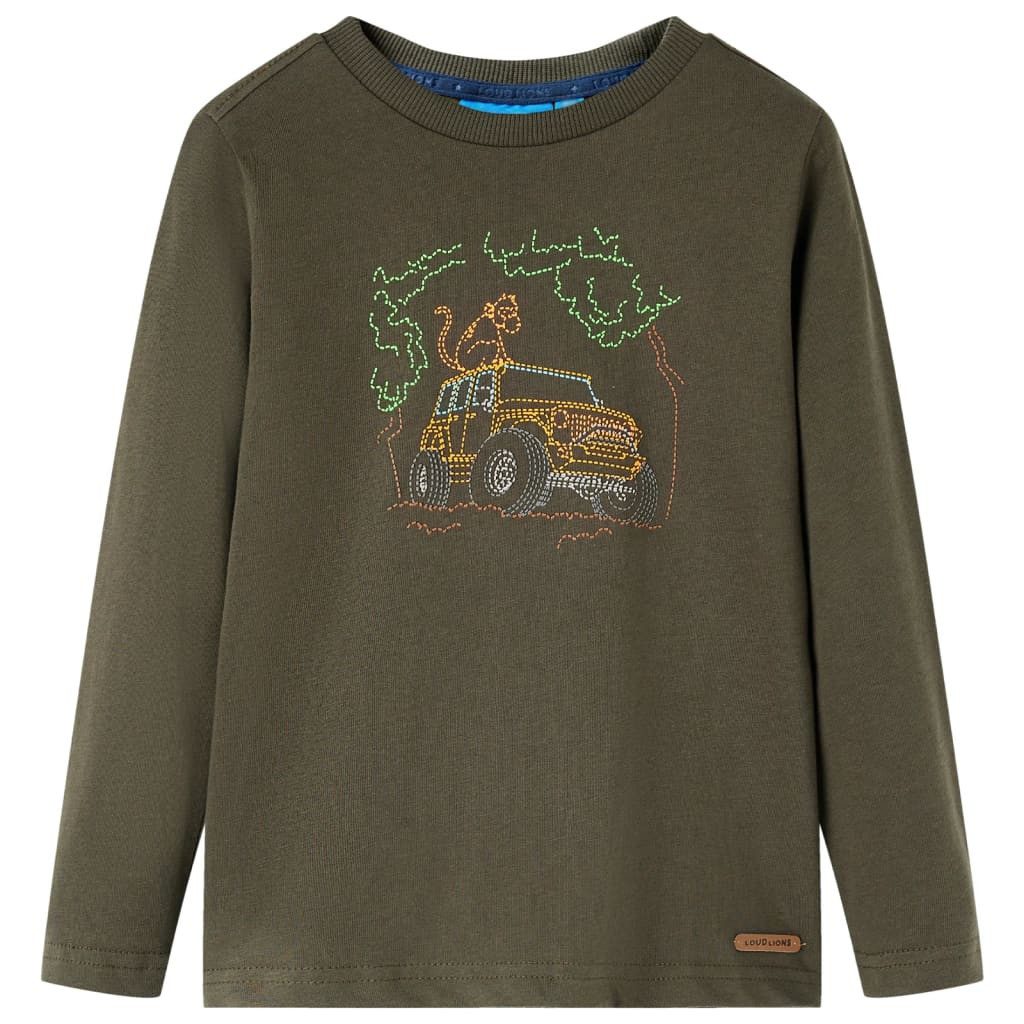 Langarmshirt Kinder-Langarmshirt Khaki 128