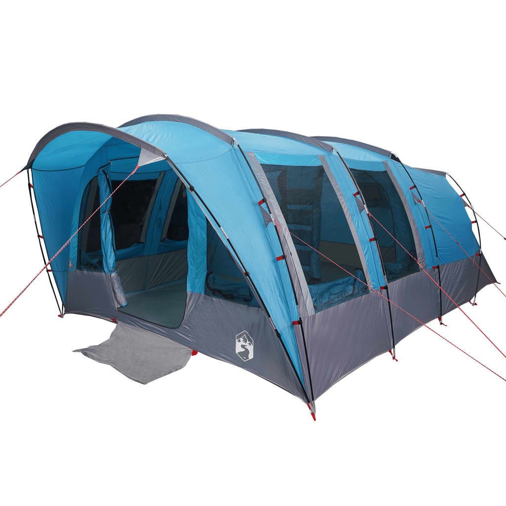 vidaXL Kuppelzelt NA Zelt Campingzelt Tunnelzelt Familienzelt 8 Personen Blau Wasserdic