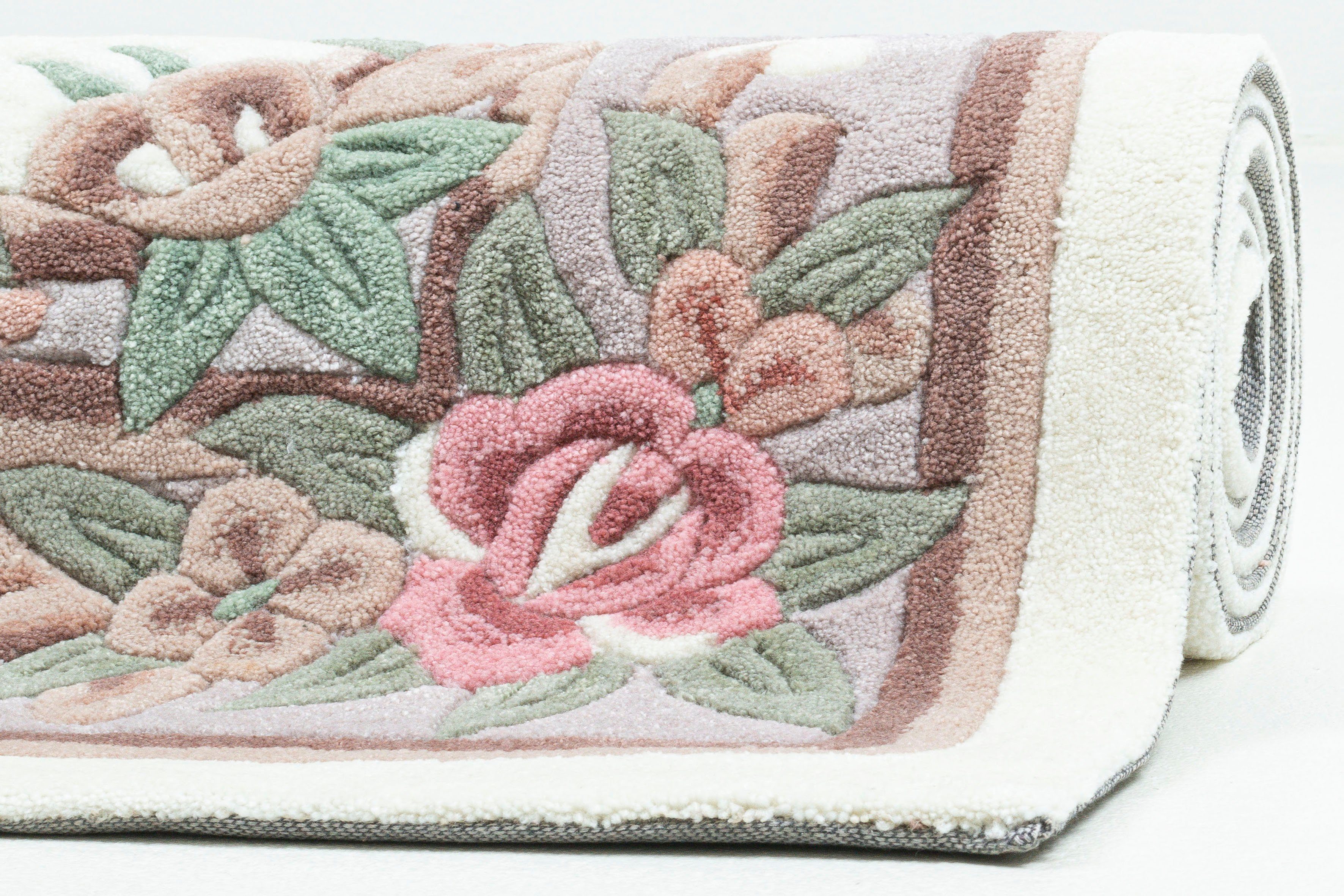THEKO Teppich Ming, rechteckig, Höhe: 14 mm, hochwertiges Acrylgarn, ideal im Wohnzimmer & Schlafzimmer