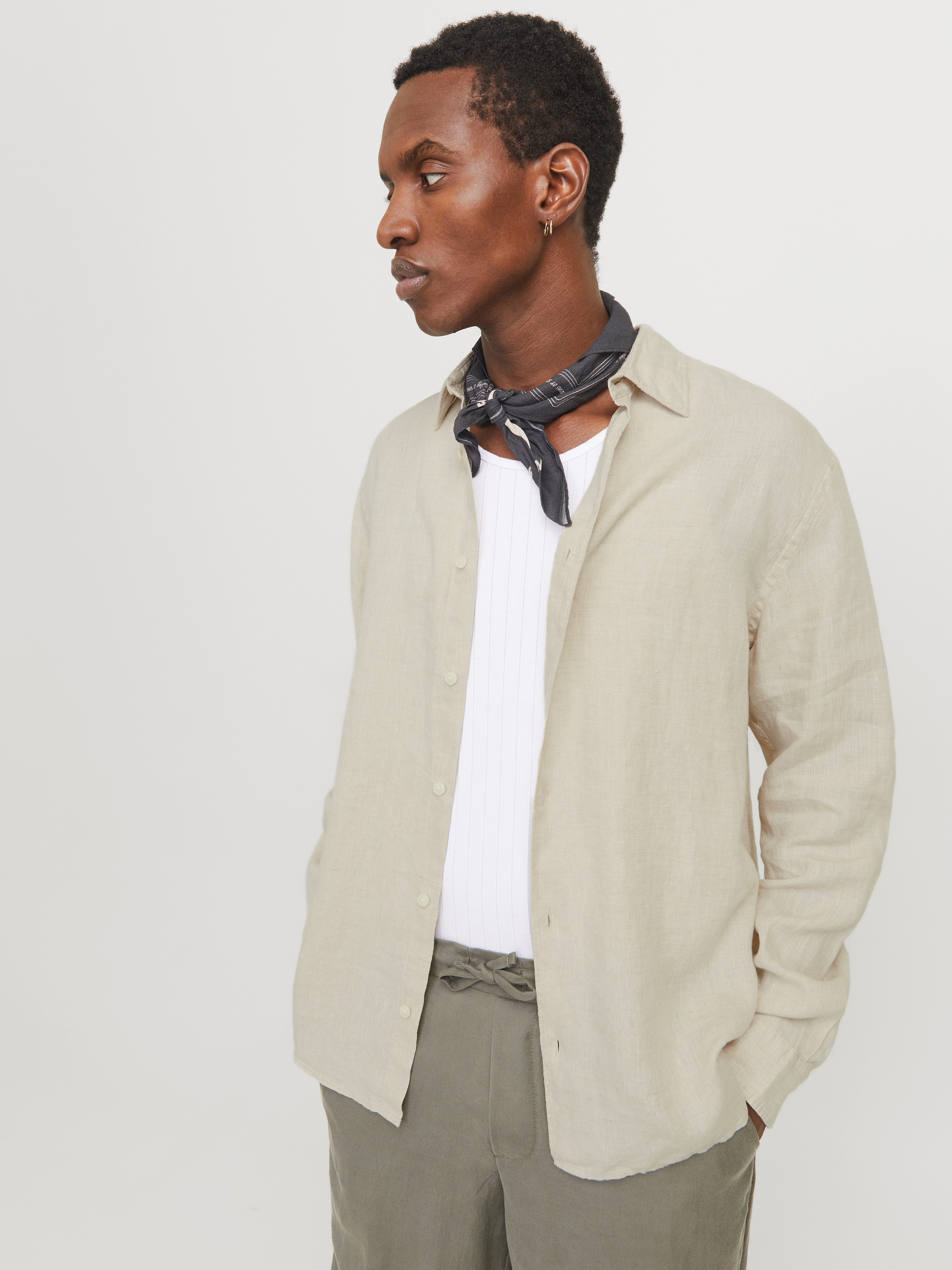 Jack & Jones Langarmhemd JPRCCLAWRENCE LINEN günstig online kaufen